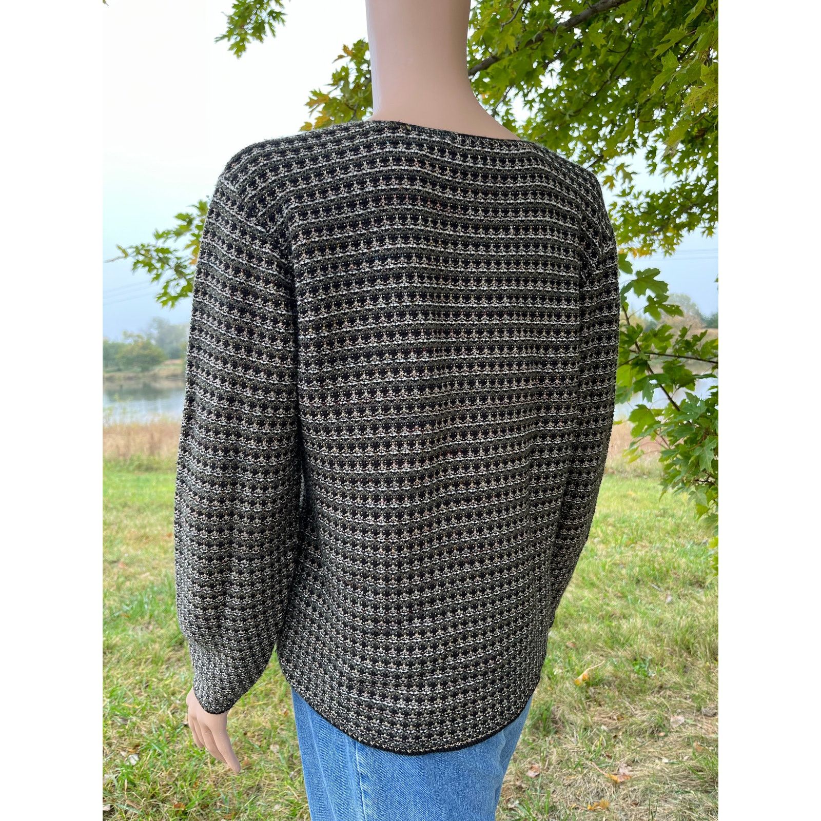 Vintage Vintage Reba Rose Knit Cardigan Size M / US 6-8 / IT 42-44 - 5 Thumbnail