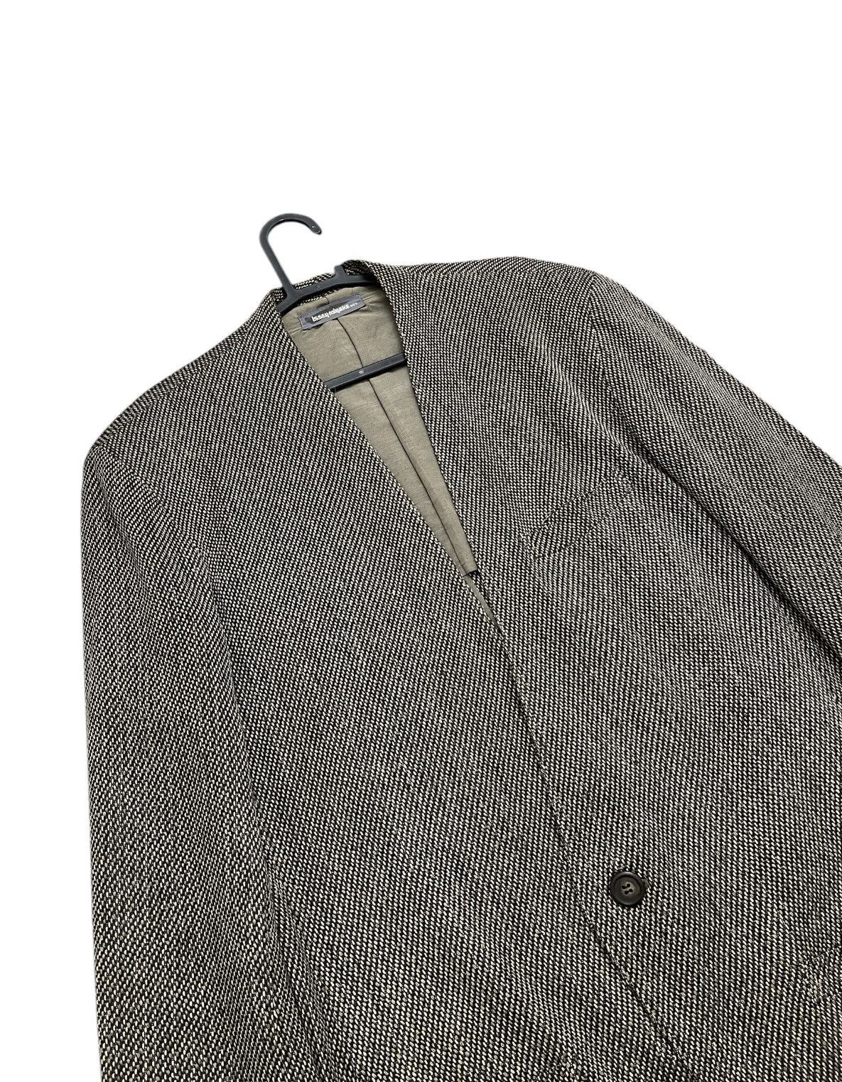 Vtg 80s Issey Miyake Collarless Jacket