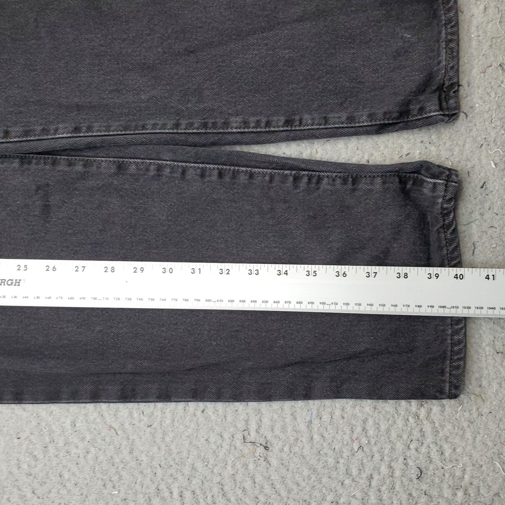 Levi's Levi'S '94 Baggy Jeans Womens 28 Black Denim Red Tab Straight Leg Streetwear - Soft, Comfortable, Durable Size 28" / US 6 / IT 42 - 3 Thumbnail