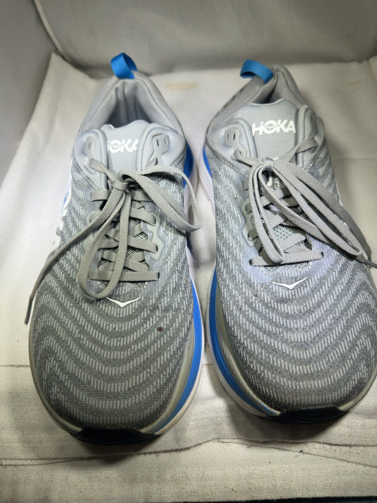 Hoka Hoka Gaviota 5 Gray Running Shoes Sneakers Men's 9 2E Wide Size US 9 / EU 42 - 5 Thumbnail