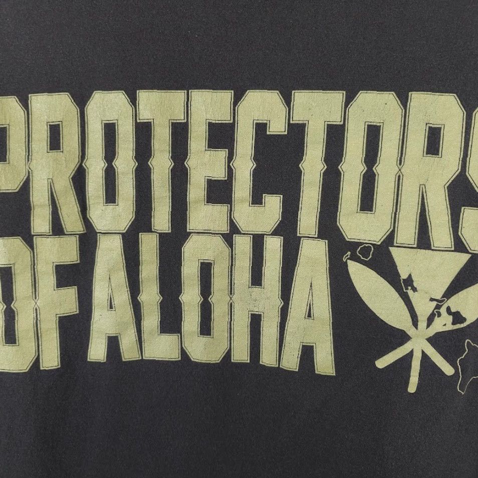 ALOHAS VINTAGE Strictly Aloha T Shirt Mens Size XL Black Protectors Of Aloha Hawaiian Tee Size US XL / EU 56 / 4 - 5 Thumbnail