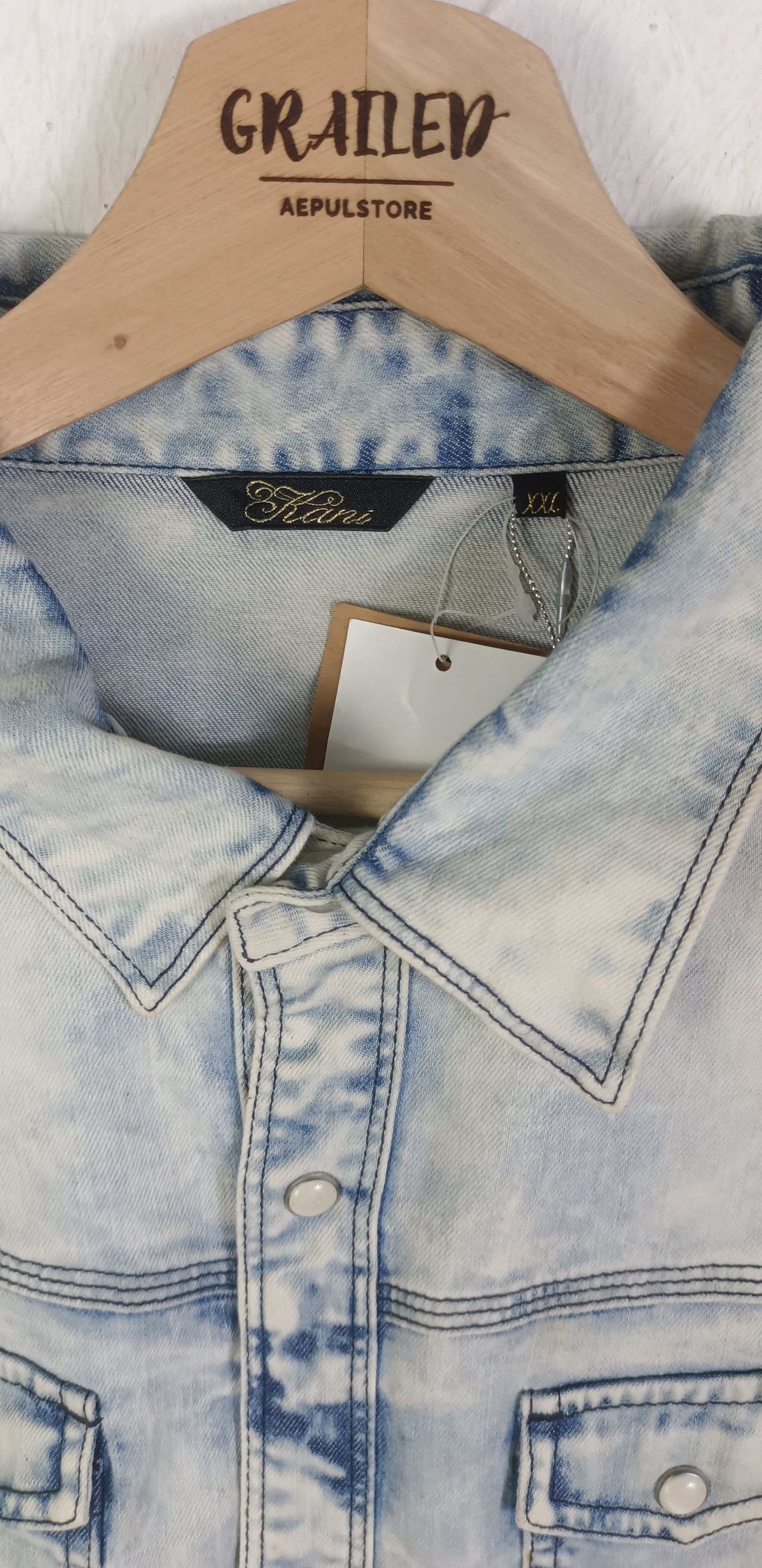 Karl Kani Karl Kani Western Rock Button Denim With Tag Size US M / EU 48-50 / 2 - 11 Thumbnail