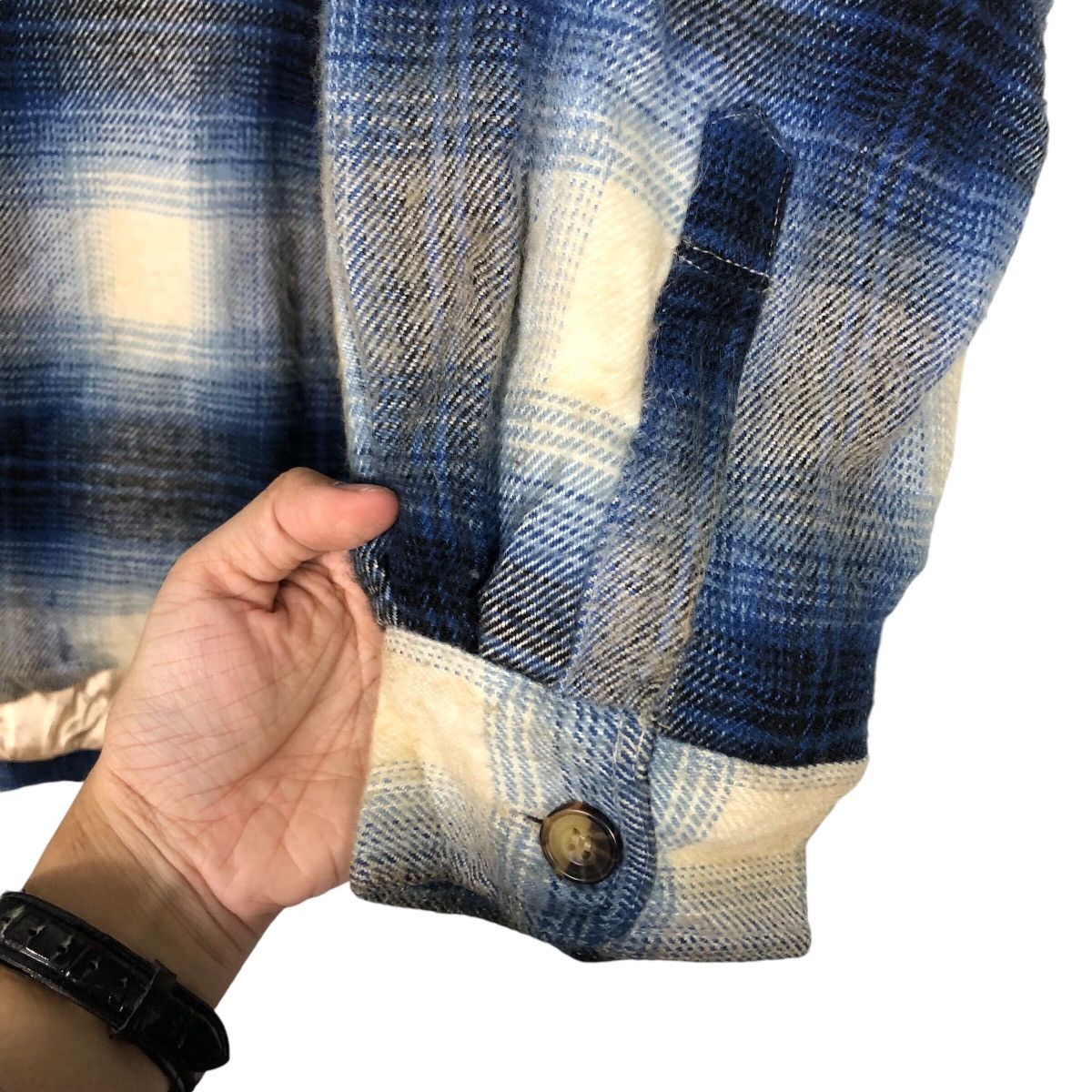 Japanese Brand 📌Vintage Chore Flannel Button Jacket Collins International Size US L / EU 52-54 / 3 - 16 Thumbnail
