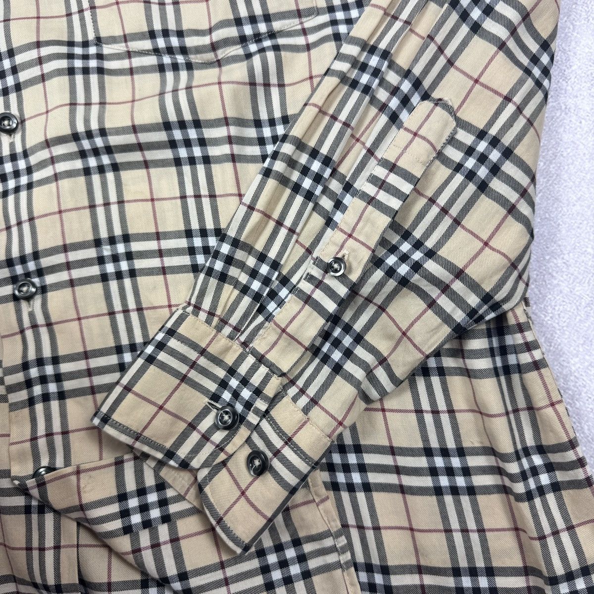 Burberry × Vintage VINTAGE BURBERRY LONDON NOVA CHECK SHIRT SIZE 39 / M Size US M / EU 48-50 / 2 - 7 Thumbnail