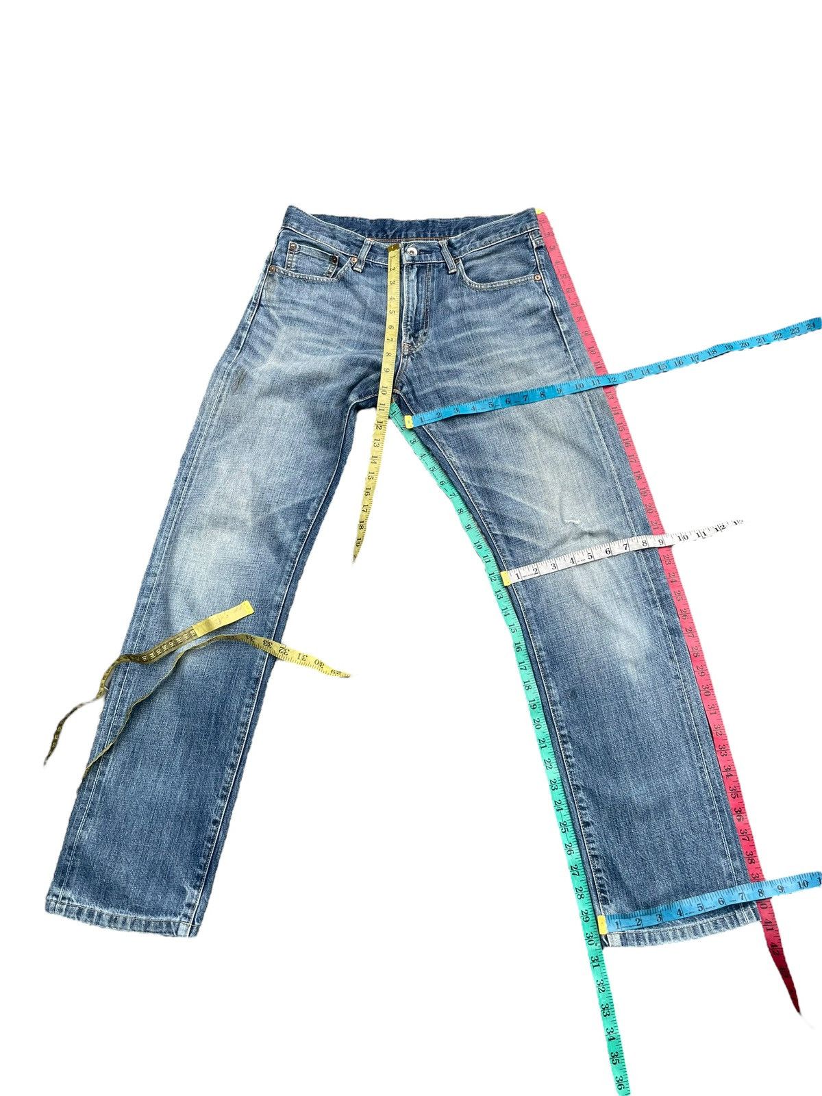 Japanese Brand × Uniqlo Uniqlo Selvedge Distresed Jeans Size US 32 / EU 48 - 13 Thumbnail