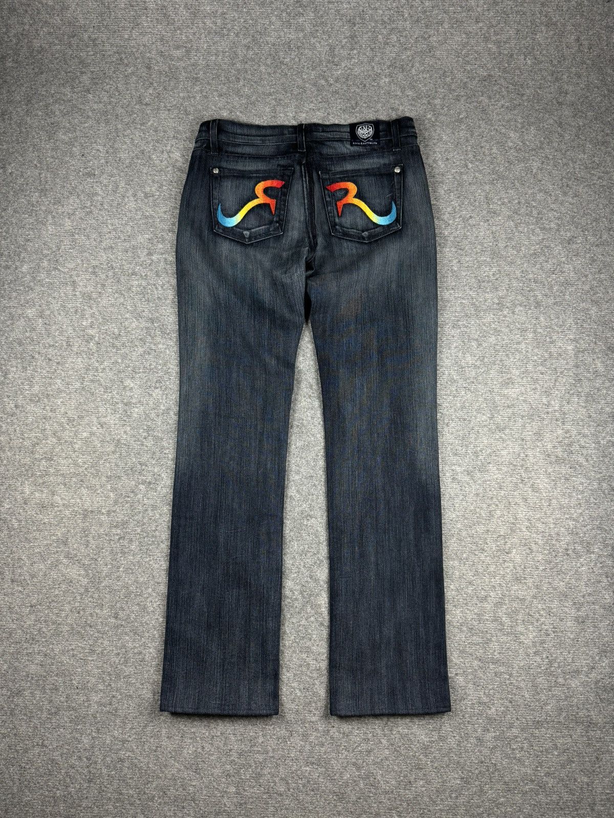 Japanese Brand × Rock & Republic Y2K Rock Republic embroidered pants Size 28" / US 6 / IT 42 - 2 Thumbnail