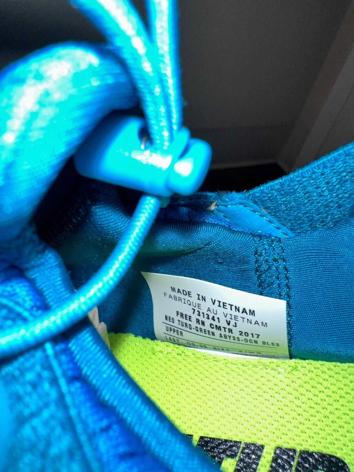 Nike Nike Free Rn CMTR 2017 Neon Turquoise Size US 8 / IT 38 - 9 Thumbnail