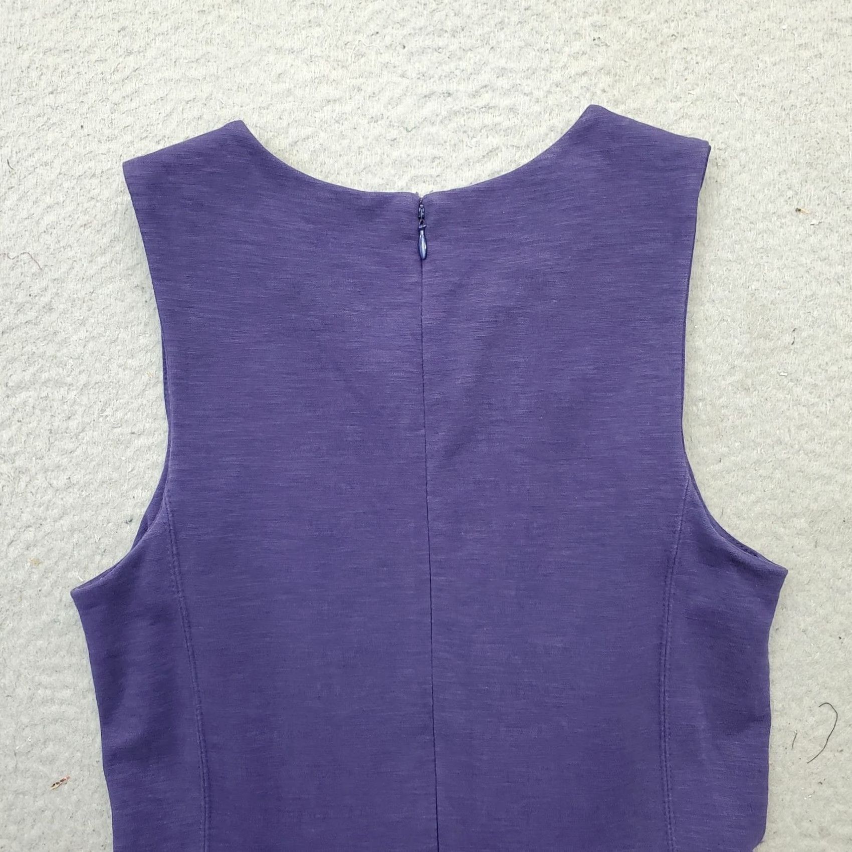 J.Crew J.CREW Fit & Flare Dress Womens Small Purple Sleeveless Back Zip Casual Party/Cocktail Short Length Size S / US 4 / IT 40 - 7 Thumbnail