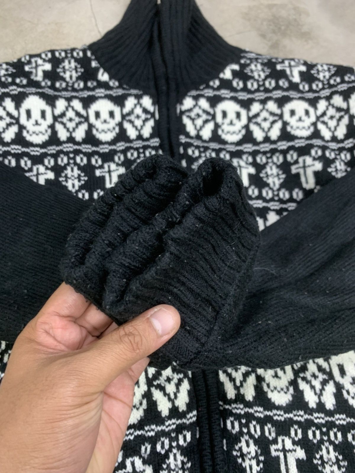 Japanese Brand Vintage Skull Cross Generate Original Garments Knitwear Size US L / EU 52-54 / 3 - 6 Thumbnail