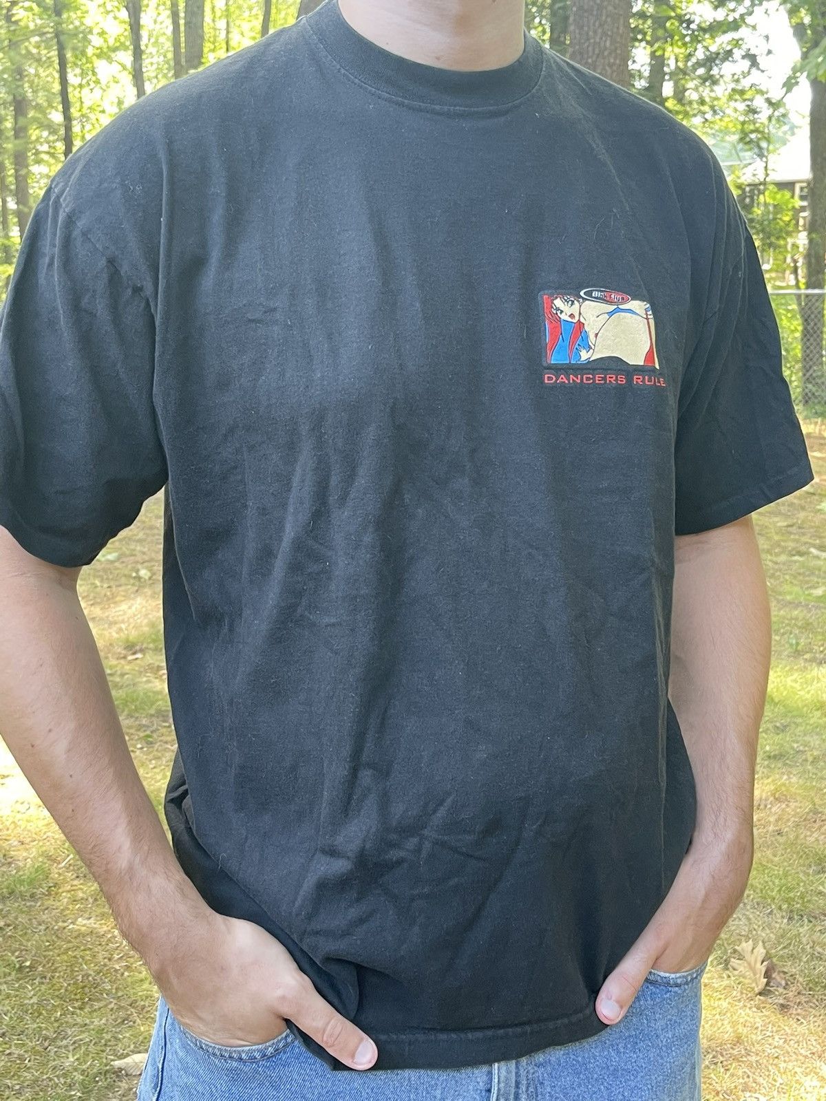 Other Vintage 90s Black Flys “Dancers Rule” Tee – XL – Rare Size US XL / EU 56 / 4 - 2 Thumbnail