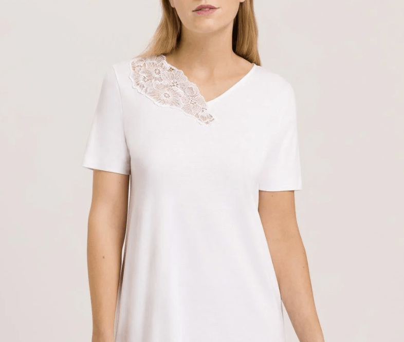 Hanro Hanro Naila Floral Lace White Nightgown ( XS ) Size XS / US 0-2 / IT 36-38 - 2 Thumbnail