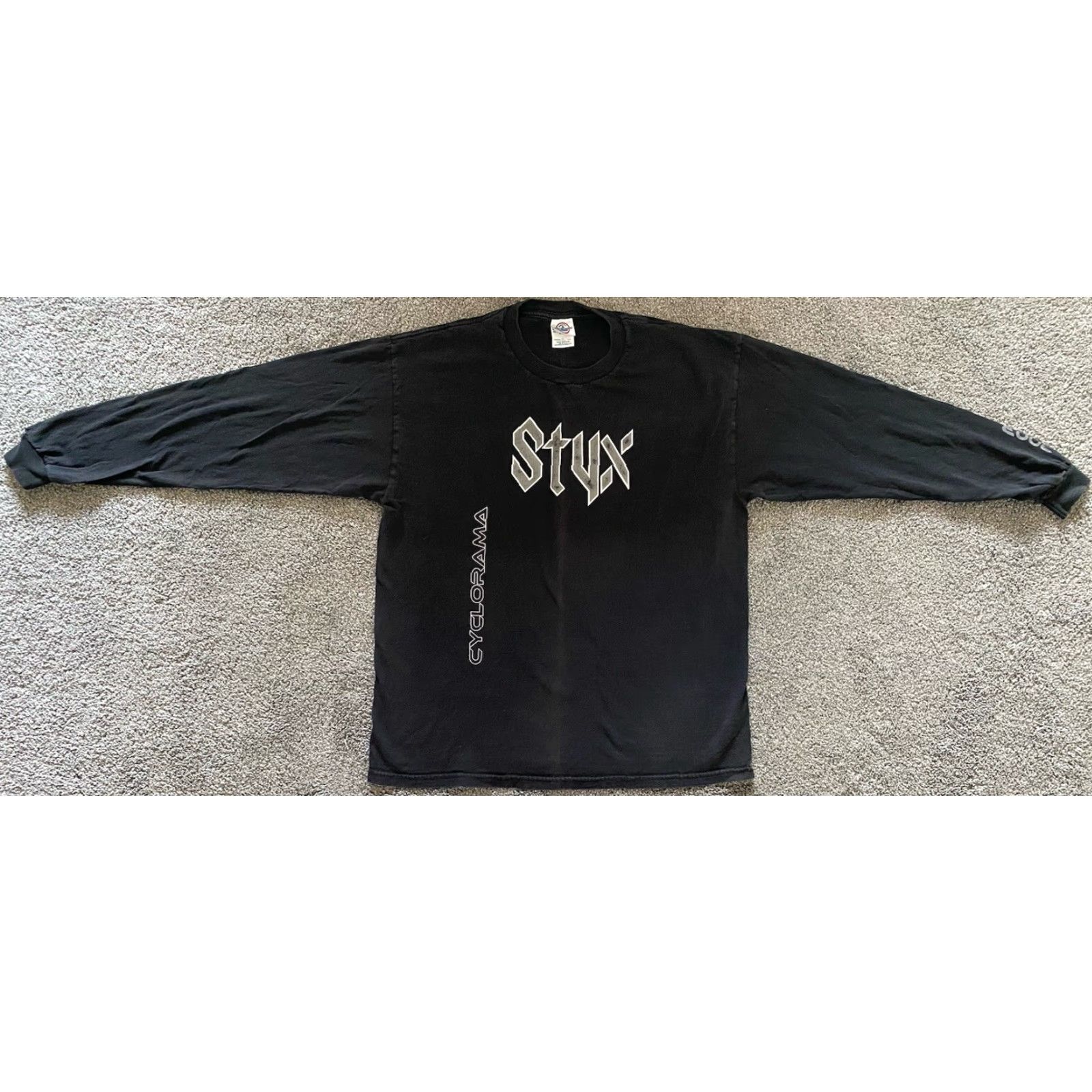 Delta VINTAGE Delta Pro Weight Shirt Long Sleeve Mens L Black Styx Cyclorama Size US L / EU 52-54 / 3 - 2 Thumbnail