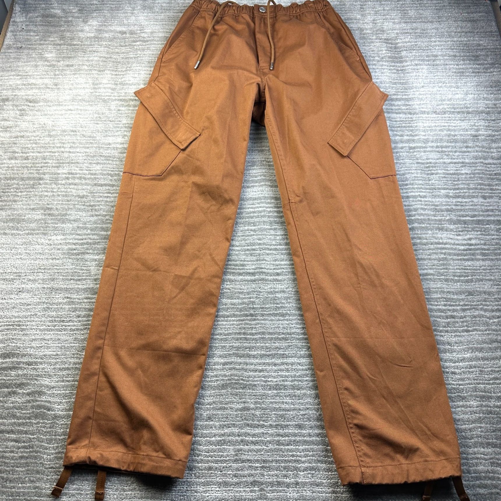 Jordan Brand Jordan Cargo Pants Small Brown Essentials Chicago Nike Air Mens Size US 29 - 2 Thumbnail