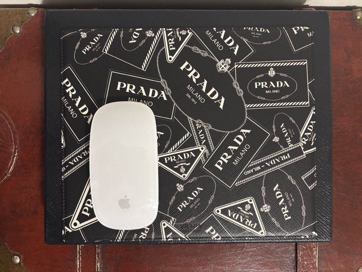 Prada Prada Mouse Pad / Saffiano Leather Stationary Size ONE SIZE - 2 Thumbnail