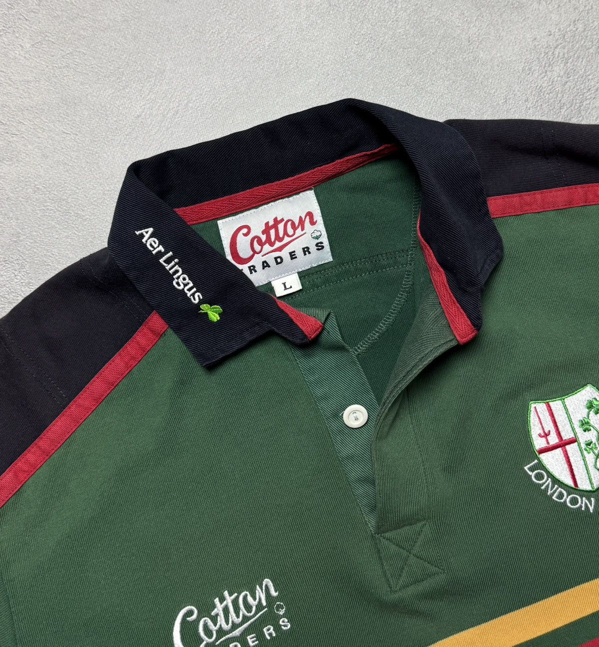 Cotton Traders London Irish 1999 2000 Rugby Shirt Jersey Cotton Traders Size US L / EU 52-54 / 3 - 15 Thumbnail