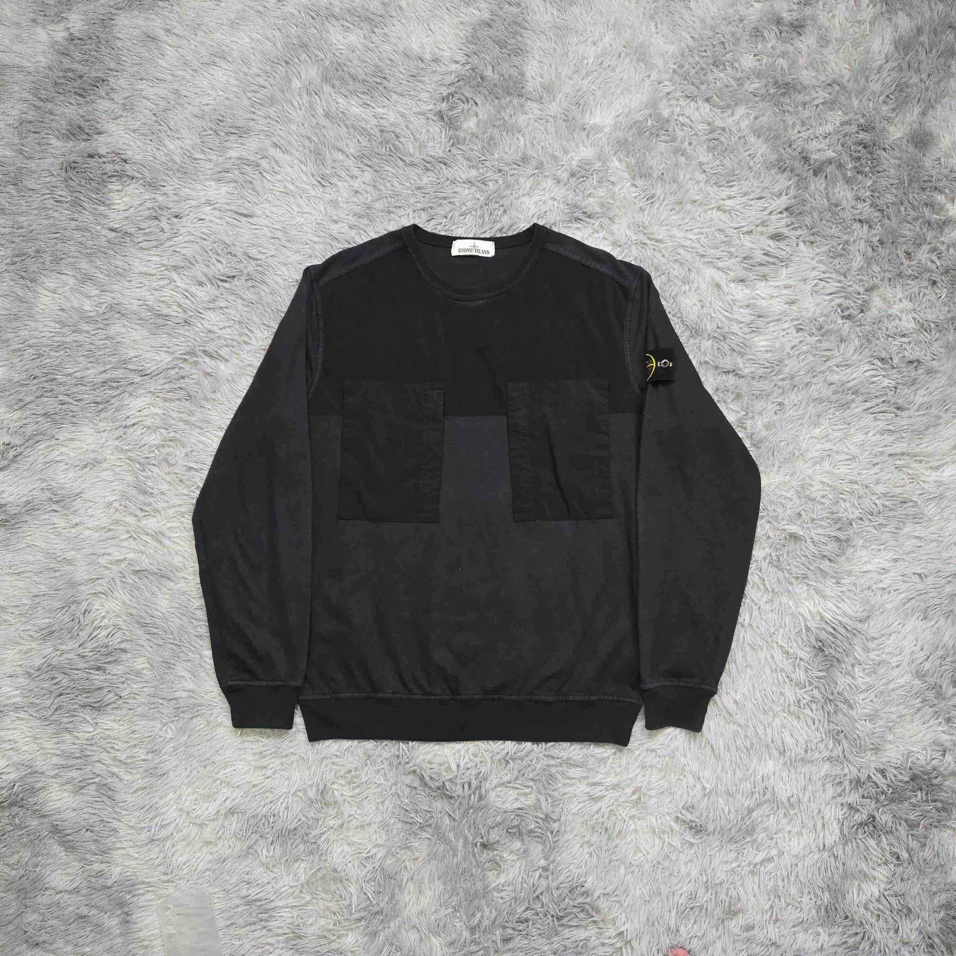 Stone Island stone island black functional sweatshirt with pockets Size US L / EU 52-54 / 3 - 1 Thumbnail