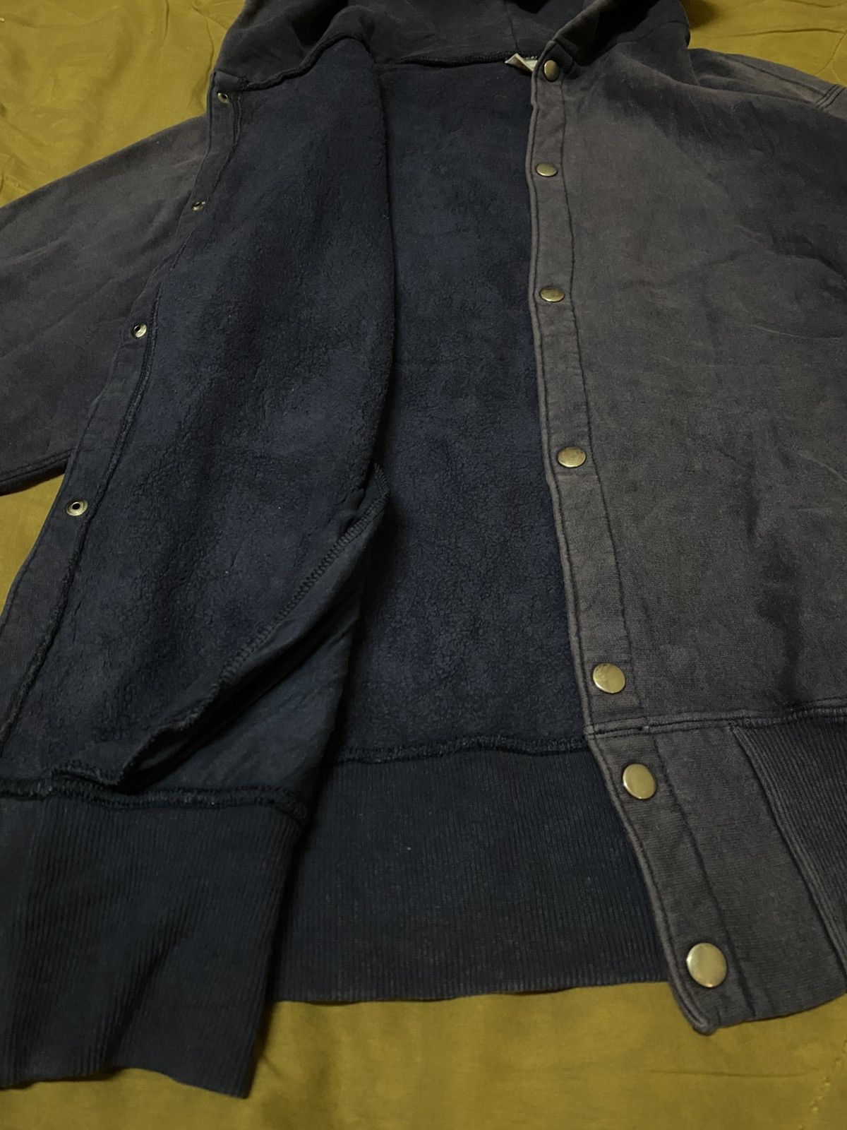 Sugar Cane Cheswick By Sugarcane Sun Faded Snap Button Hoodie Sweater Size US M / EU 48-50 / 2 - 3 Thumbnail