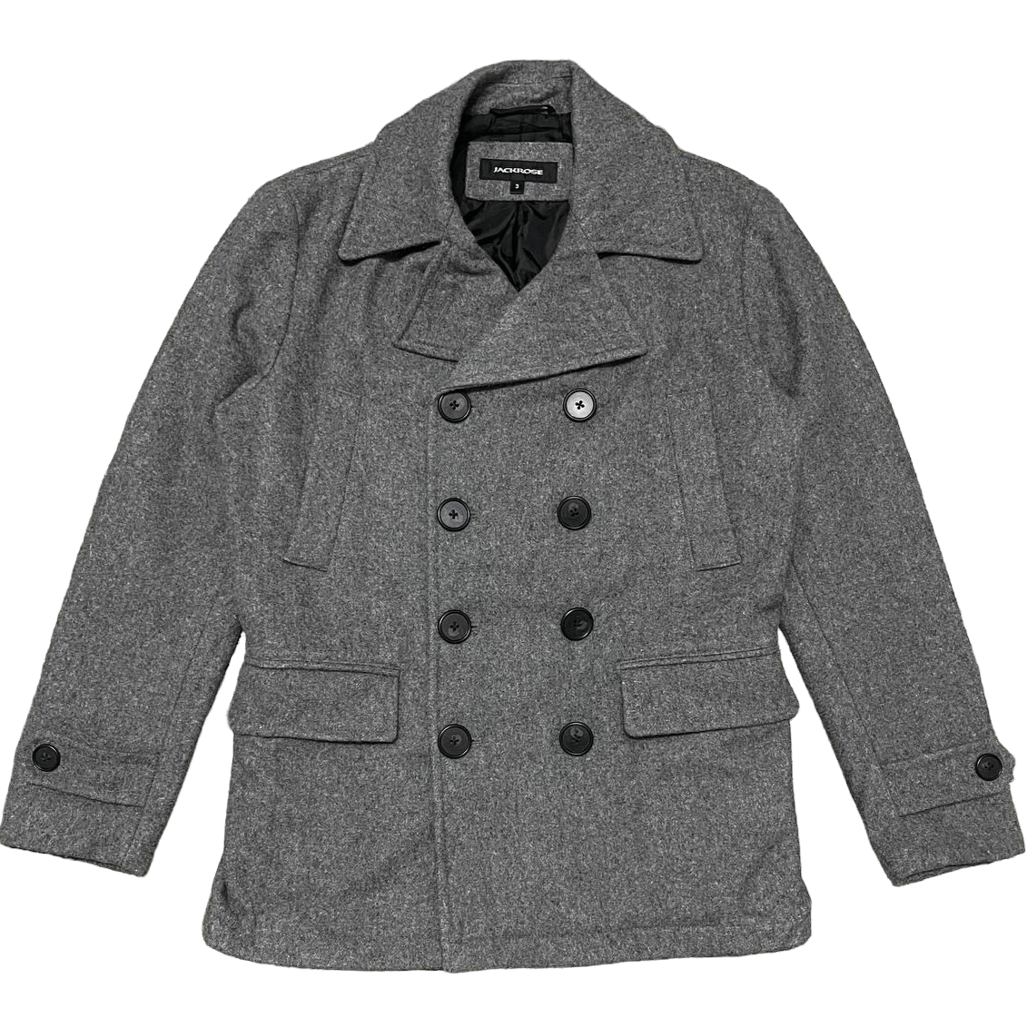 JACKROSE Jack Rose Wool Peacoat Double Breasted Size US M / EU 48-50 / 2 - 1 Thumbnail
