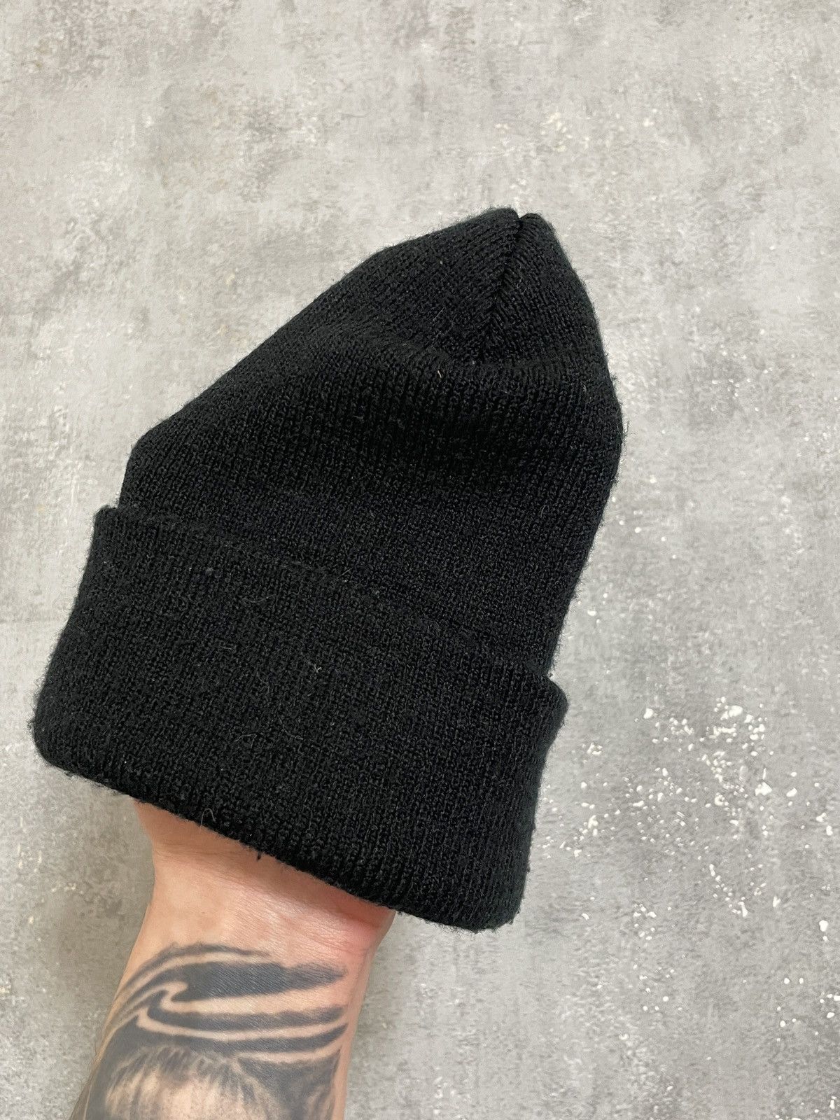 Nike Nike Vintage Nike Y2K 90's Big Swoosh Logo Black Hat Beanie Size ONE SIZE - 9 Thumbnail