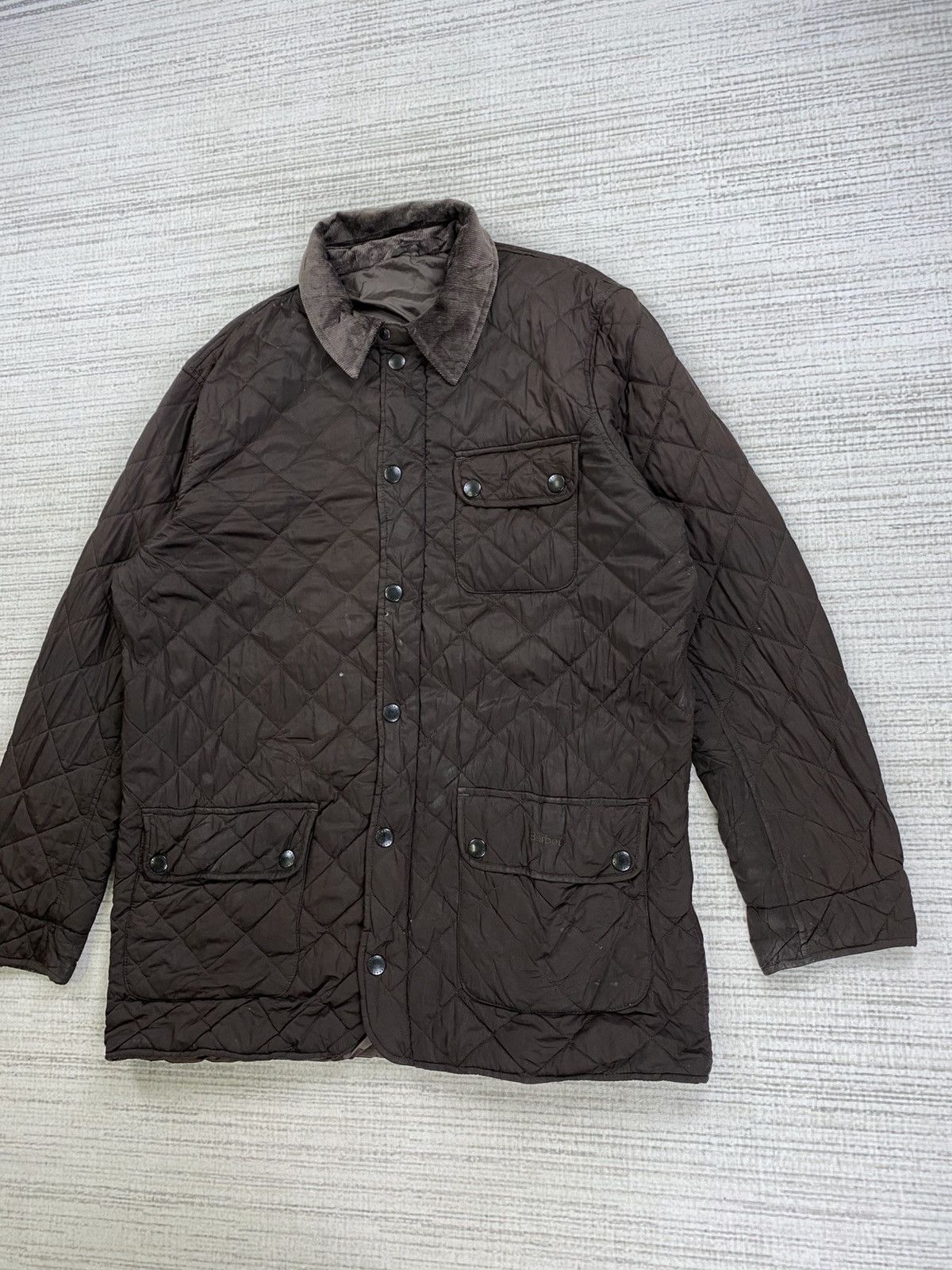 Barbour × Vintage Vintage Barbour Mat Barnes Quilted Jacket Size US XL / EU 56 / 4 - 4 Thumbnail