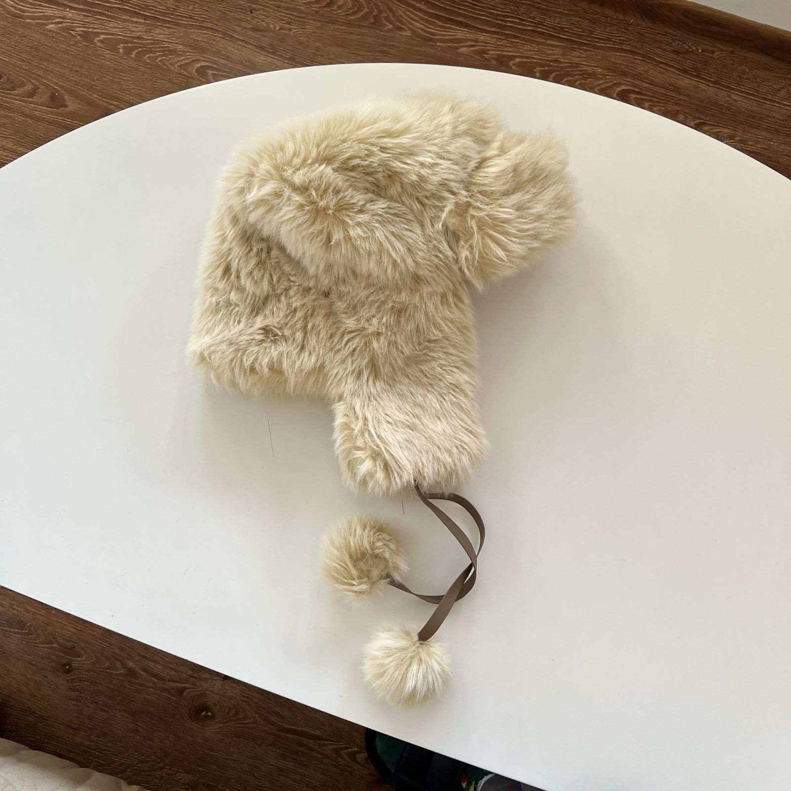 Japanese Brand USHANKA Y2K MOHAIR FUZZY HAT ASAP STYLE Size ONE SIZE - 2 Thumbnail