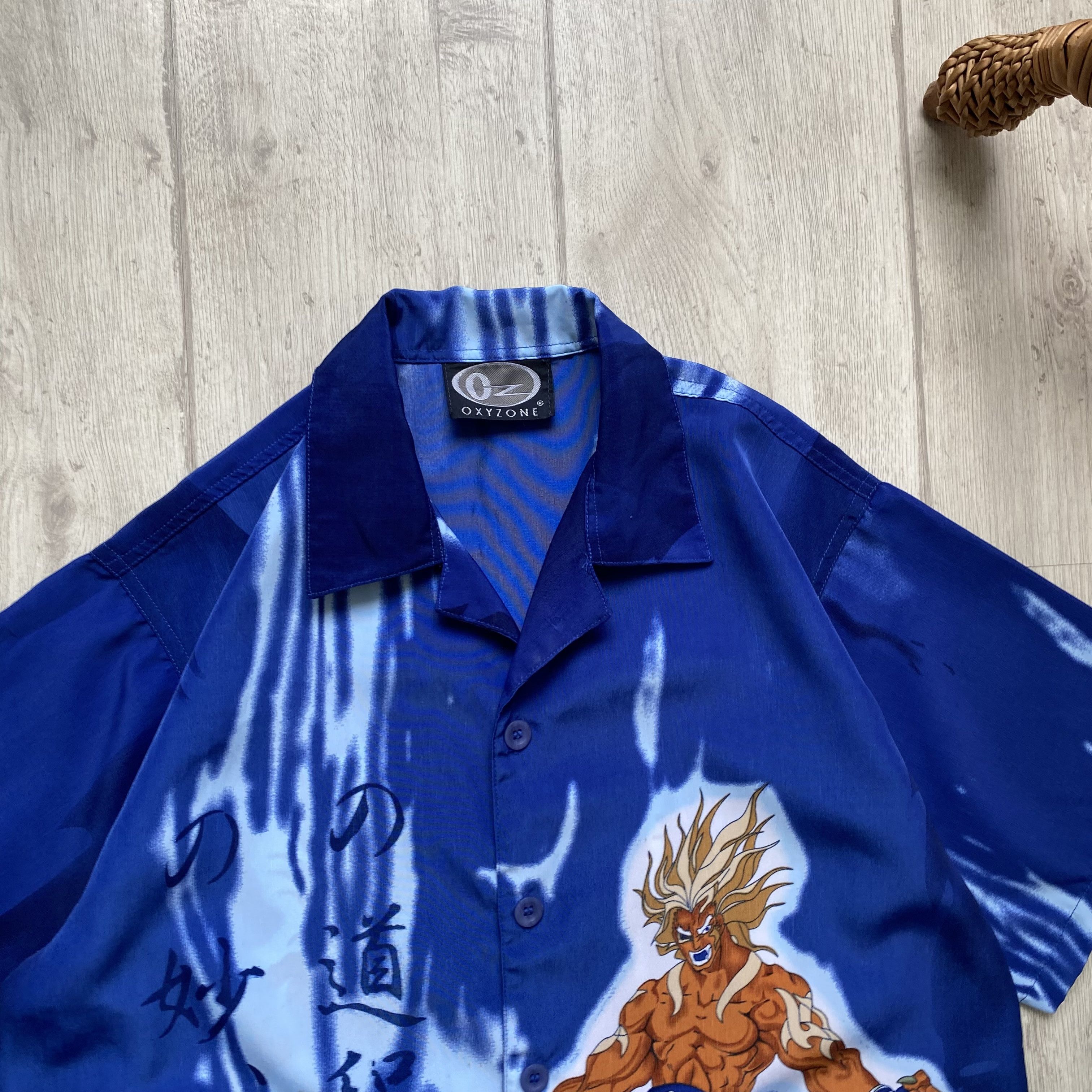 Anime 🈳 Vintage 90s Anima Japanese Crazy Shirt Hawaii big Logo Size US S / EU 44-46 / 1 - 3 Thumbnail