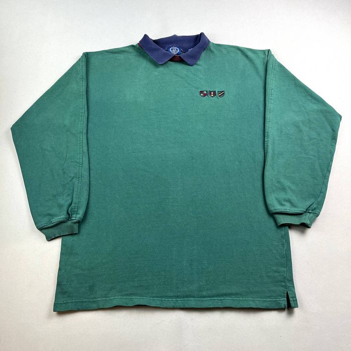 Vintage Vintage Gap Rugby Polo Shirt Large Green Collared Crest