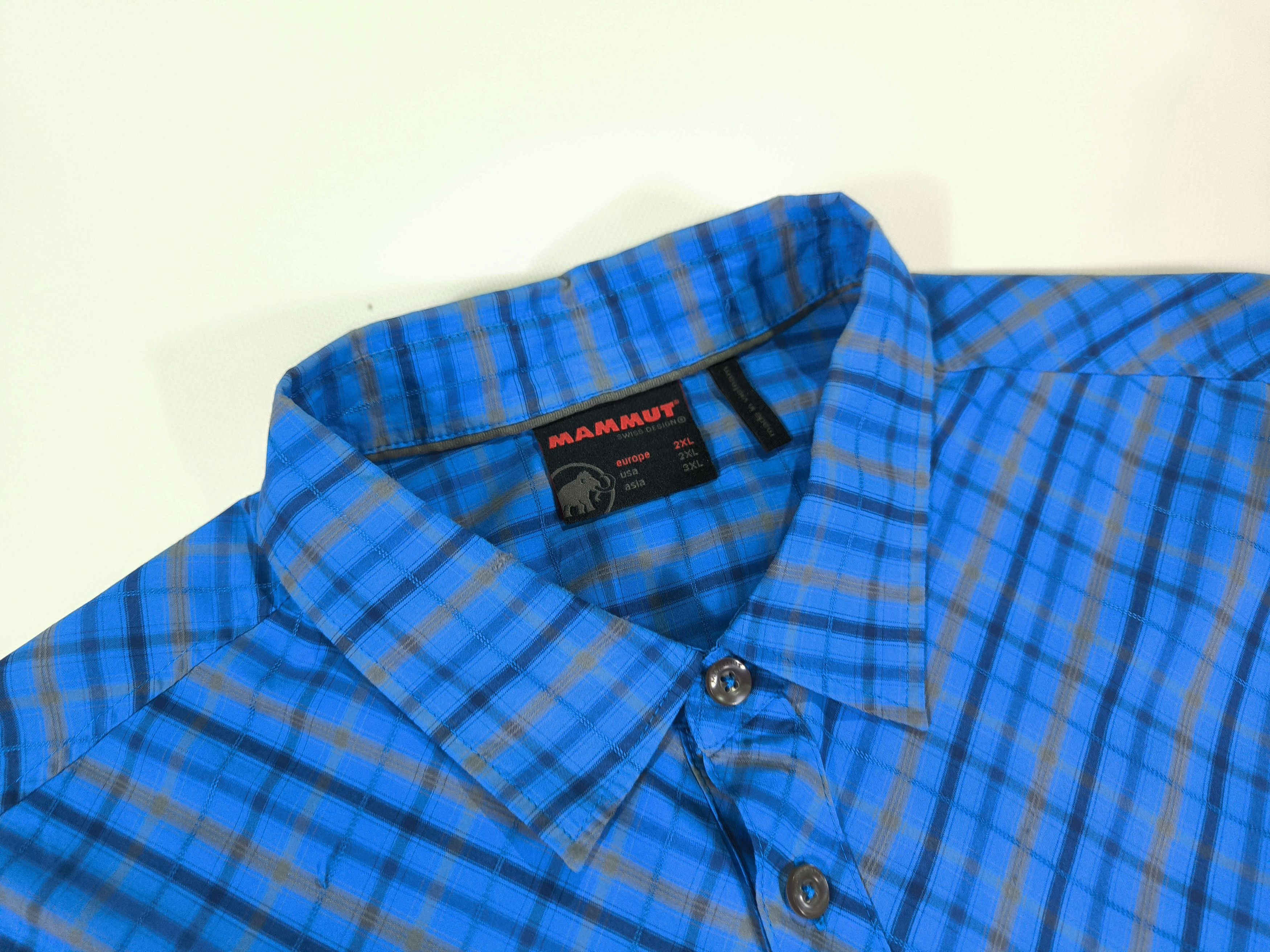 Mammut Mammut Blue Checkered Shirt Size 2XL Size US XXL / EU 58 / 5 - 5 Thumbnail