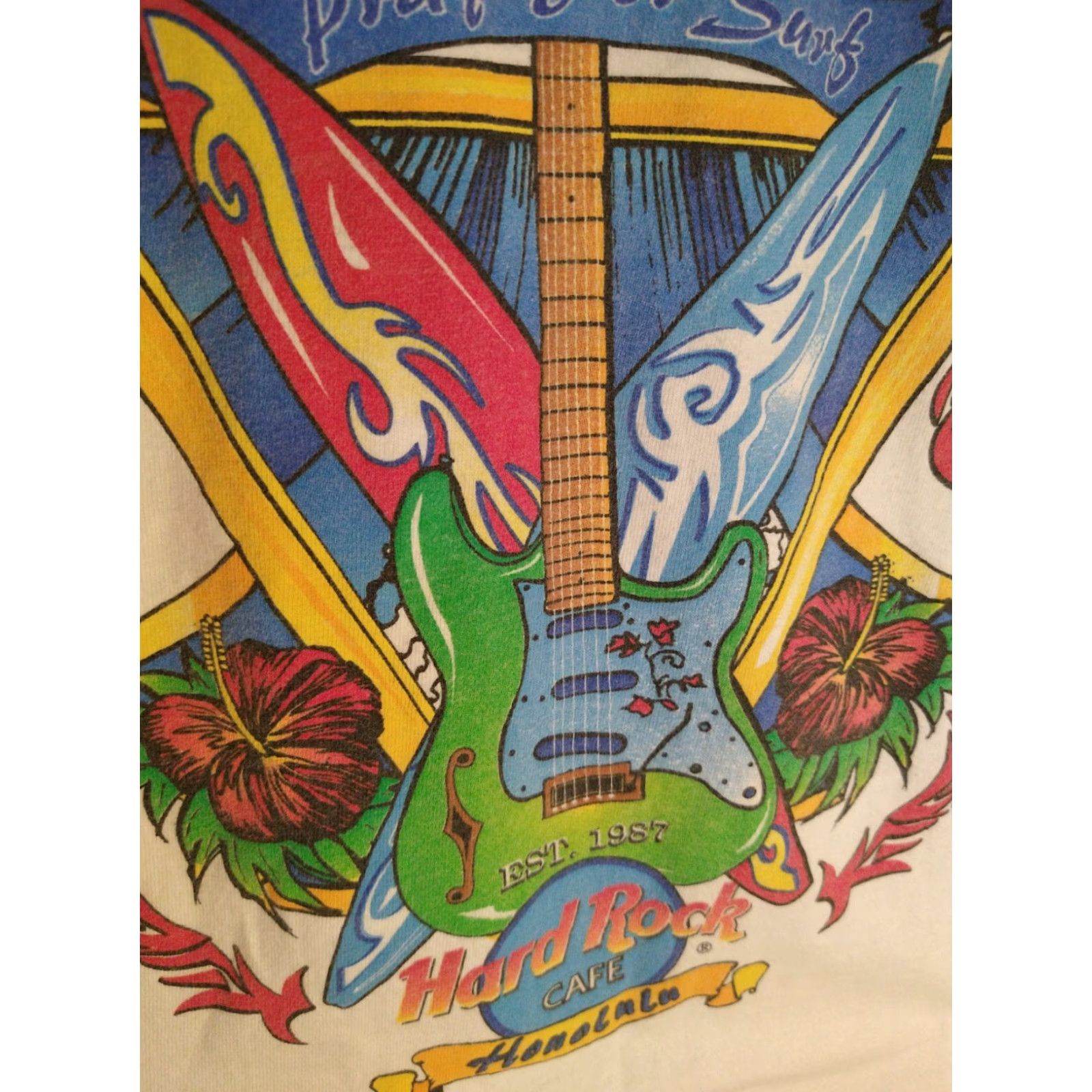Hard Rock Cafe VINTAGE Hard Rock Cafe T Shirt Honolulu Made In USA Unisex S Graphic Tee Short Sleeve 100% Cotton Grail Mens Womens Size US S / EU 44-46 / 1 - 2 Thumbnail