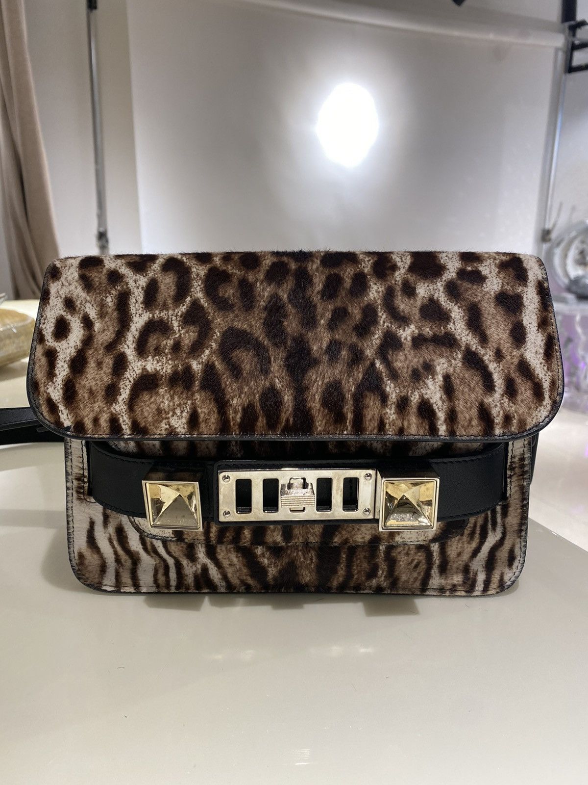 Proenza Schouler Proenza Calf Hair Leopard Mini PS11 Classic Shoulder bag Size ONE SIZE - 1 Thumbnail