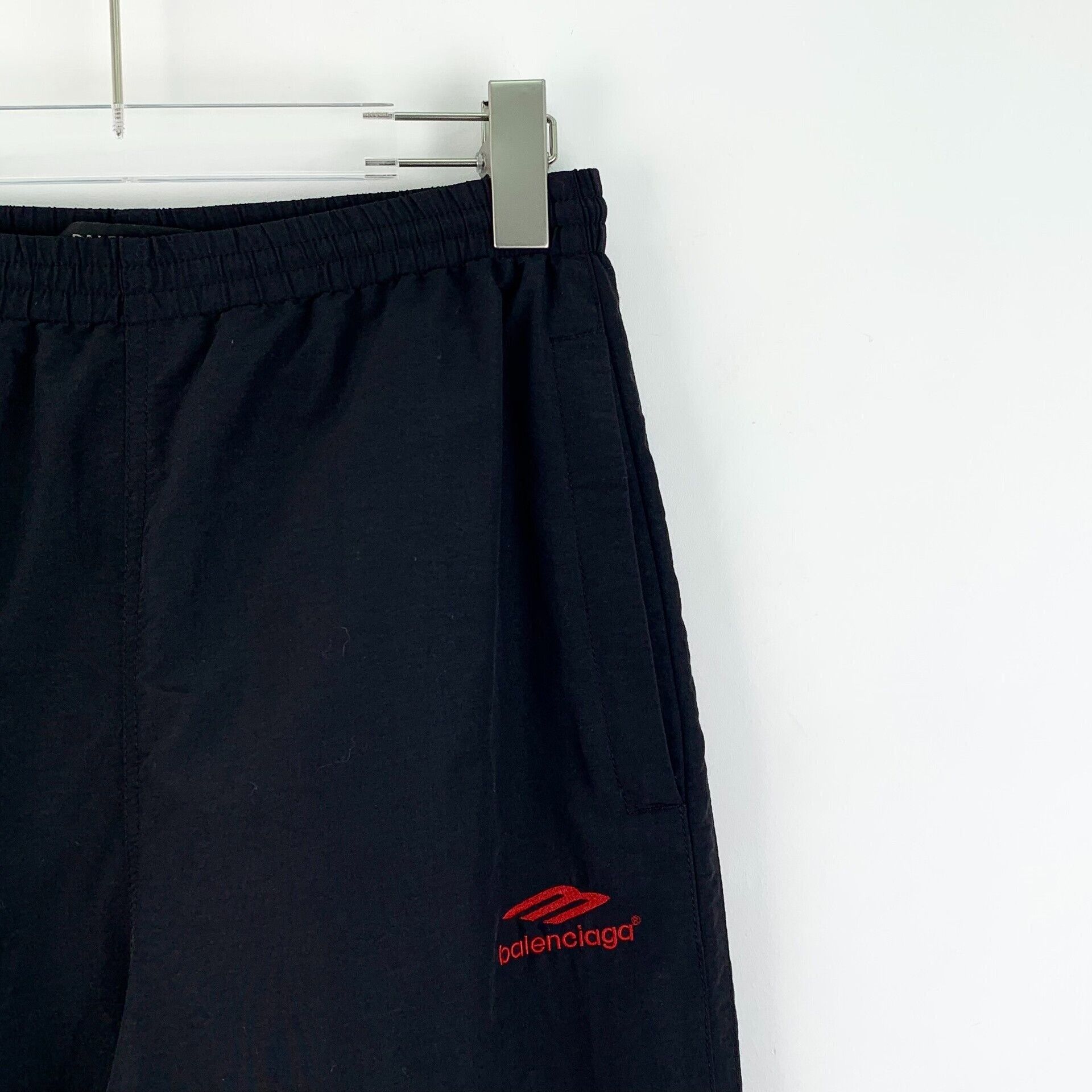 Balenciaga Balenciaga Black Logo Embroidered Joggers Size US 36 / EU 52 - 3 Thumbnail