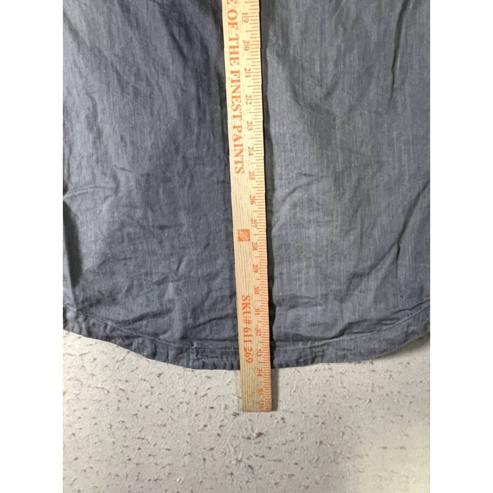 Everlane Everlane Shirt Dress Gray Women's Size S Button Up 100% Cotton/Viscose Pockets Utility Midi Dress Short Sleeve Collared Button Vintage: No Size S / US 4 / IT 40 - 4 Thumbnail