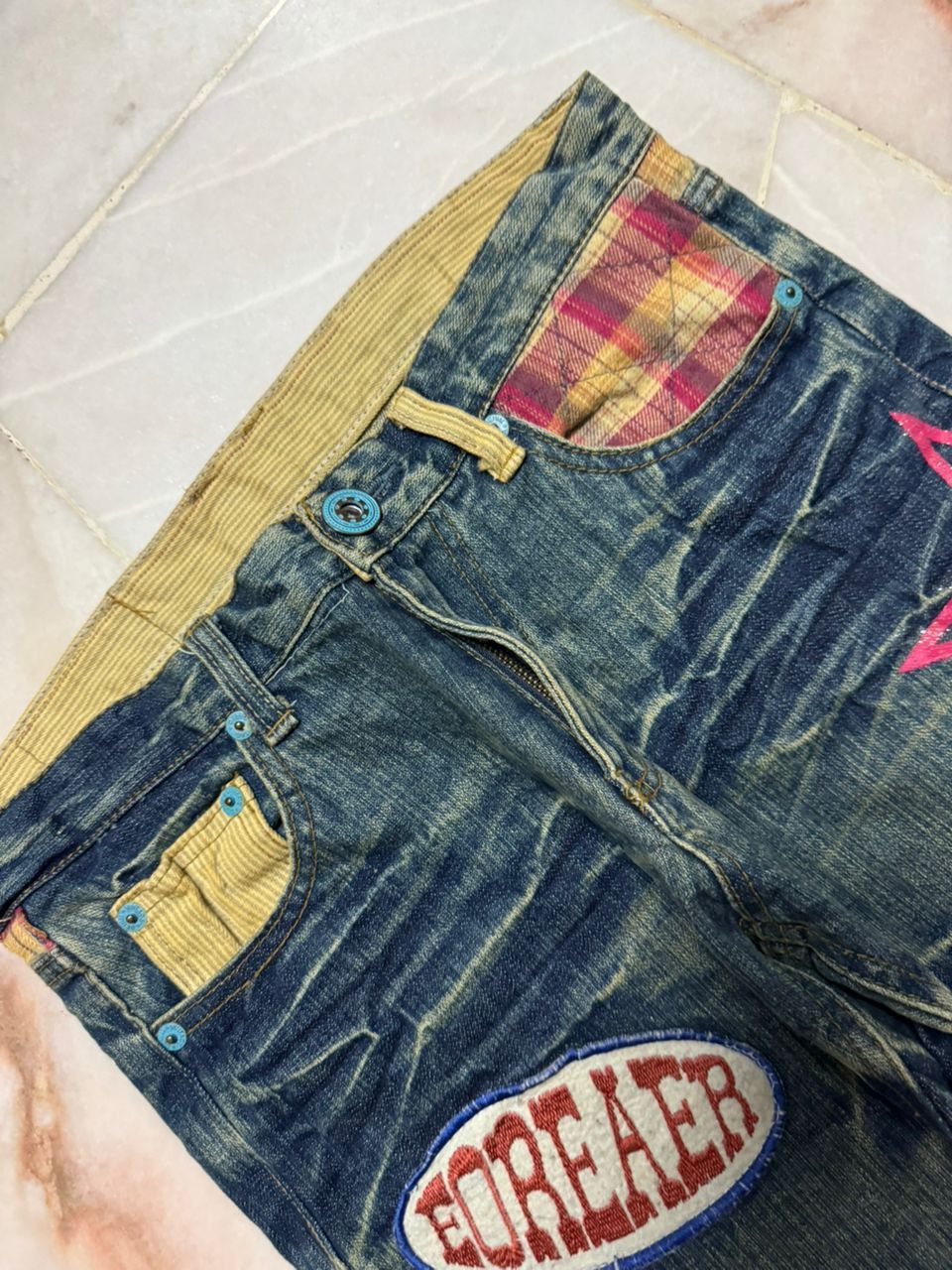 Vintage 💥Insane💥Vintage Japanese Grunge Short ClawMark Distress Size US 30 / EU 46 - 5 Thumbnail