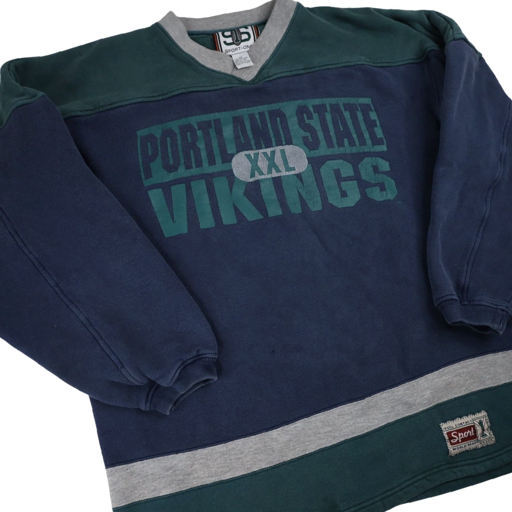 Vintage VINTAGE Portland State Vikings Sweatshirt Mens XL Blue Heavy Graphic 90s Pullover Size US XL / EU 56 / 4 - 3 Thumbnail