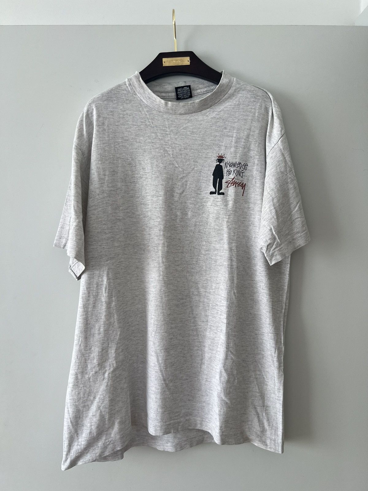 Stussy × Vintage Stussy Vintage 90s Knowledge Is King T