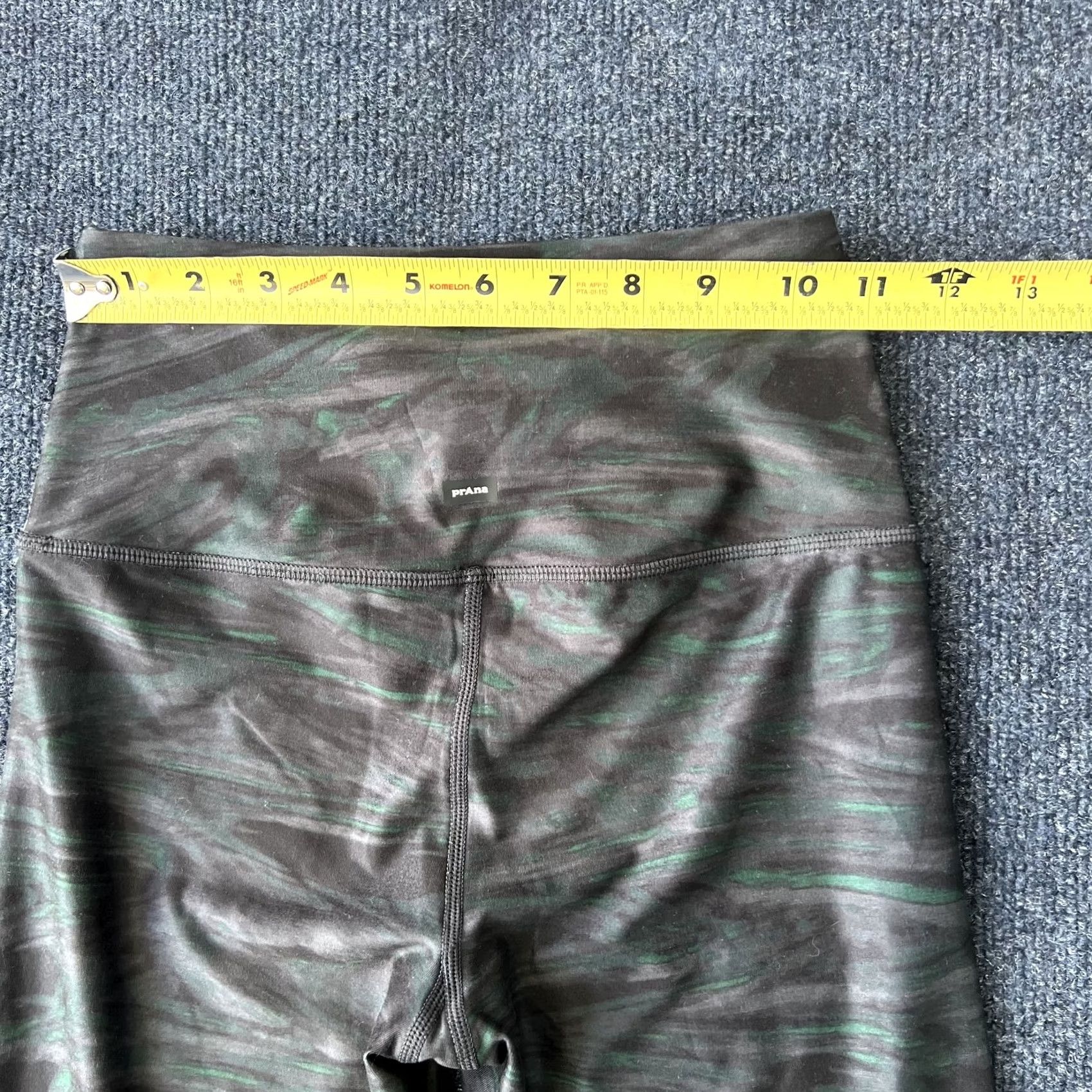 Prana prAna Leggings Womens XS Black Green High Rise Yoga Athletic Pocket Size 26" / US 2 / IT 38 - 5 Thumbnail