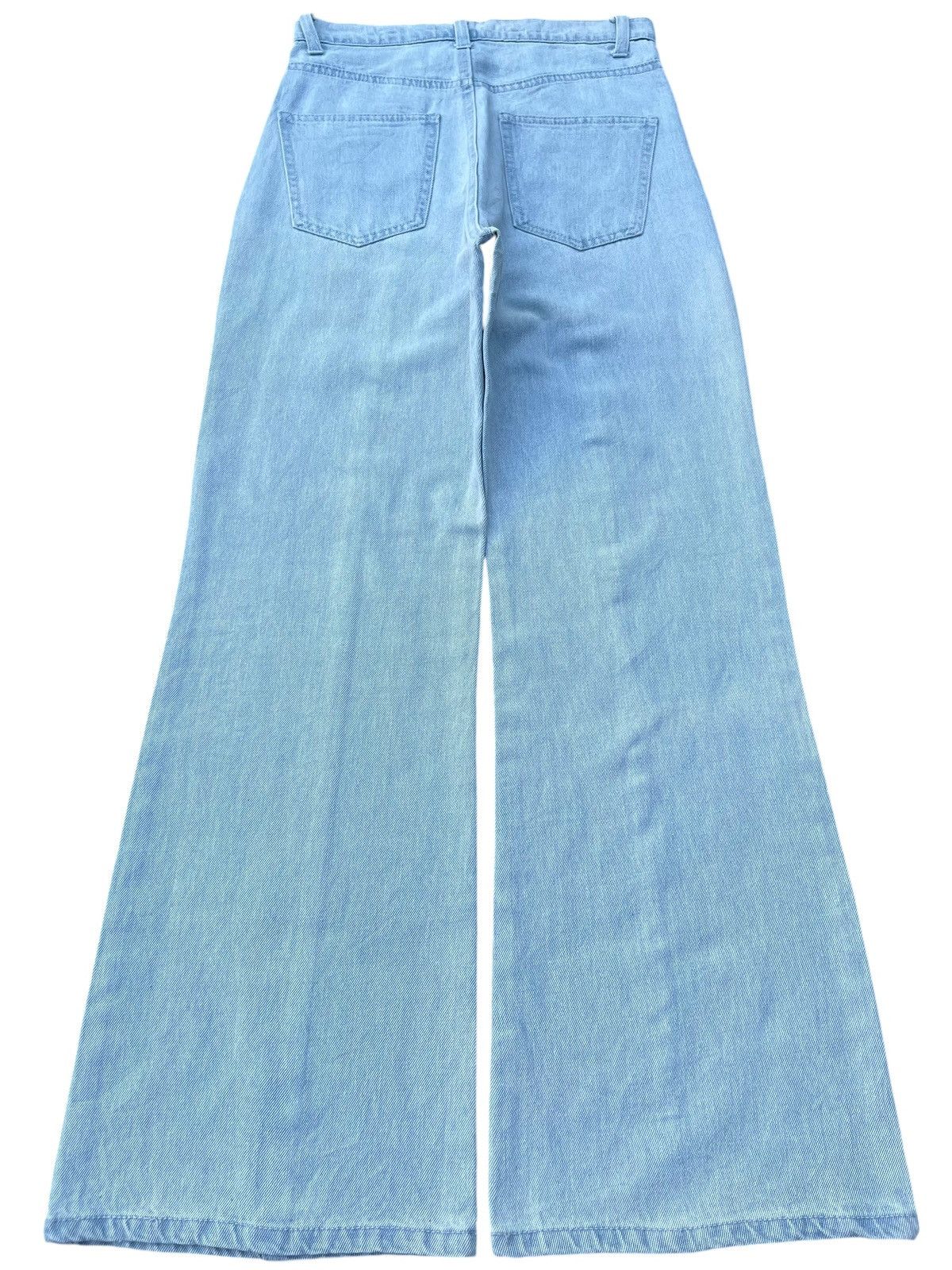 Japanese Brand Vintage Japanese Brand Front Seam Light Blue Wash Flare Jean Size 26" / US 2 / IT 38 - 2 Thumbnail