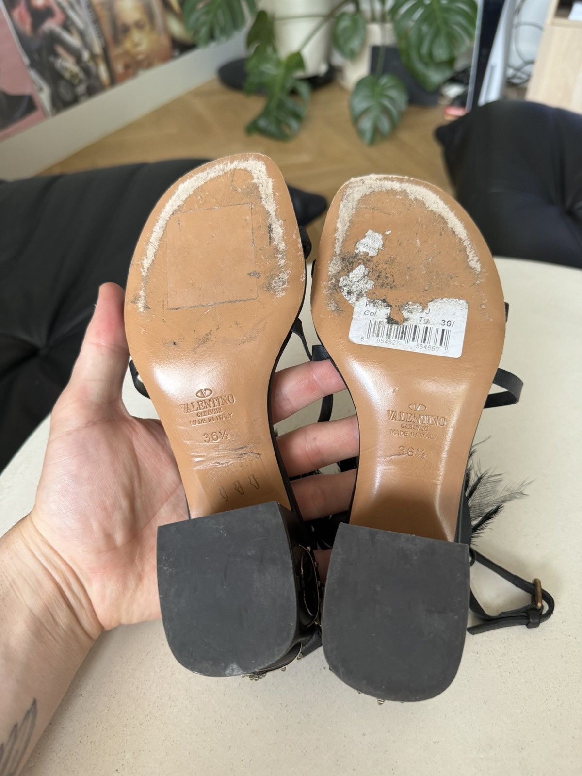 Valentino Valentino Designer Luxury Platform Sandals Avant Garde Rare Size US 6.5 / IT 36.5 - 6 Thumbnail