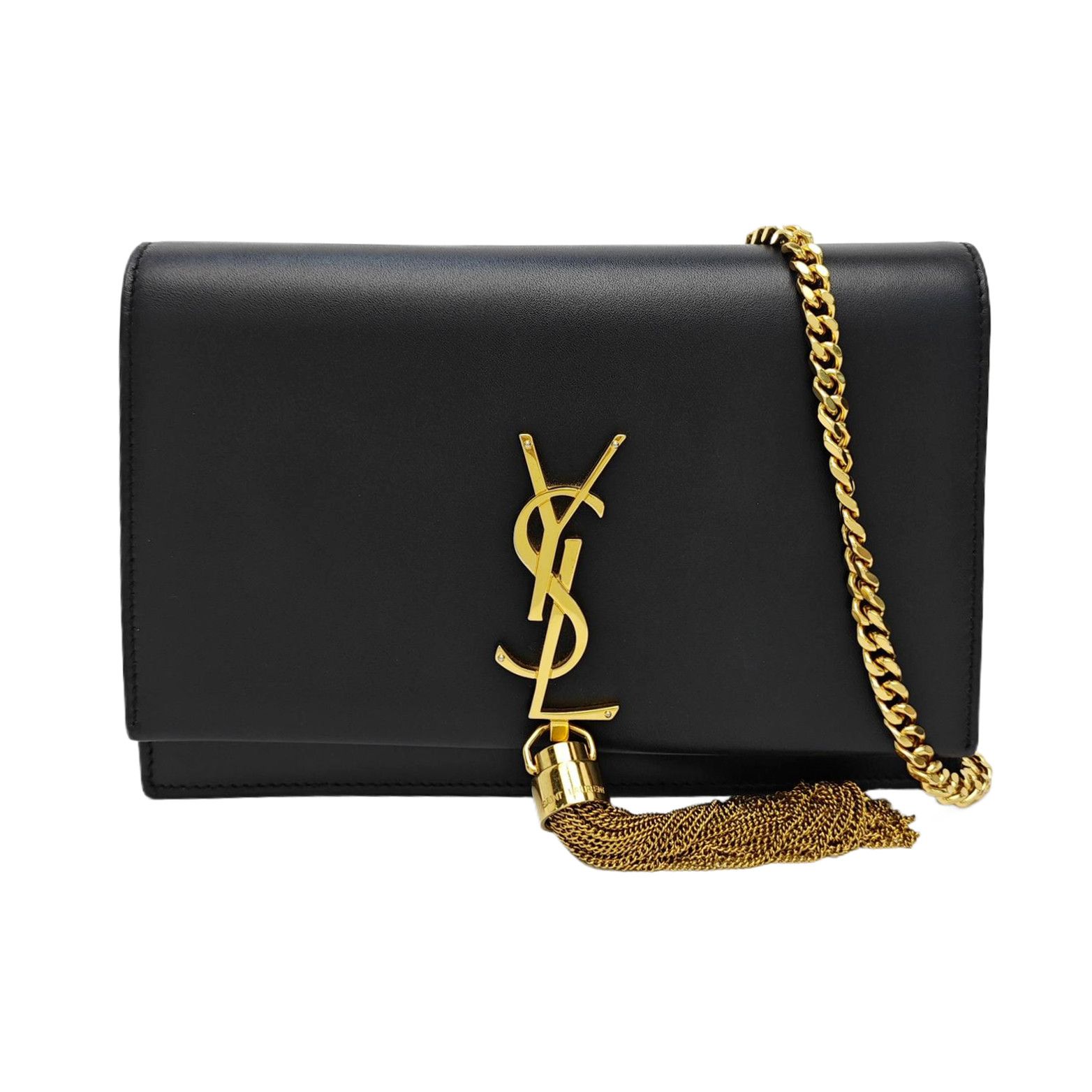 Saint Laurent Paris Saint Laurent Kate Tassel Shoulder Bag Black Size ONE SIZE - 1 Thumbnail