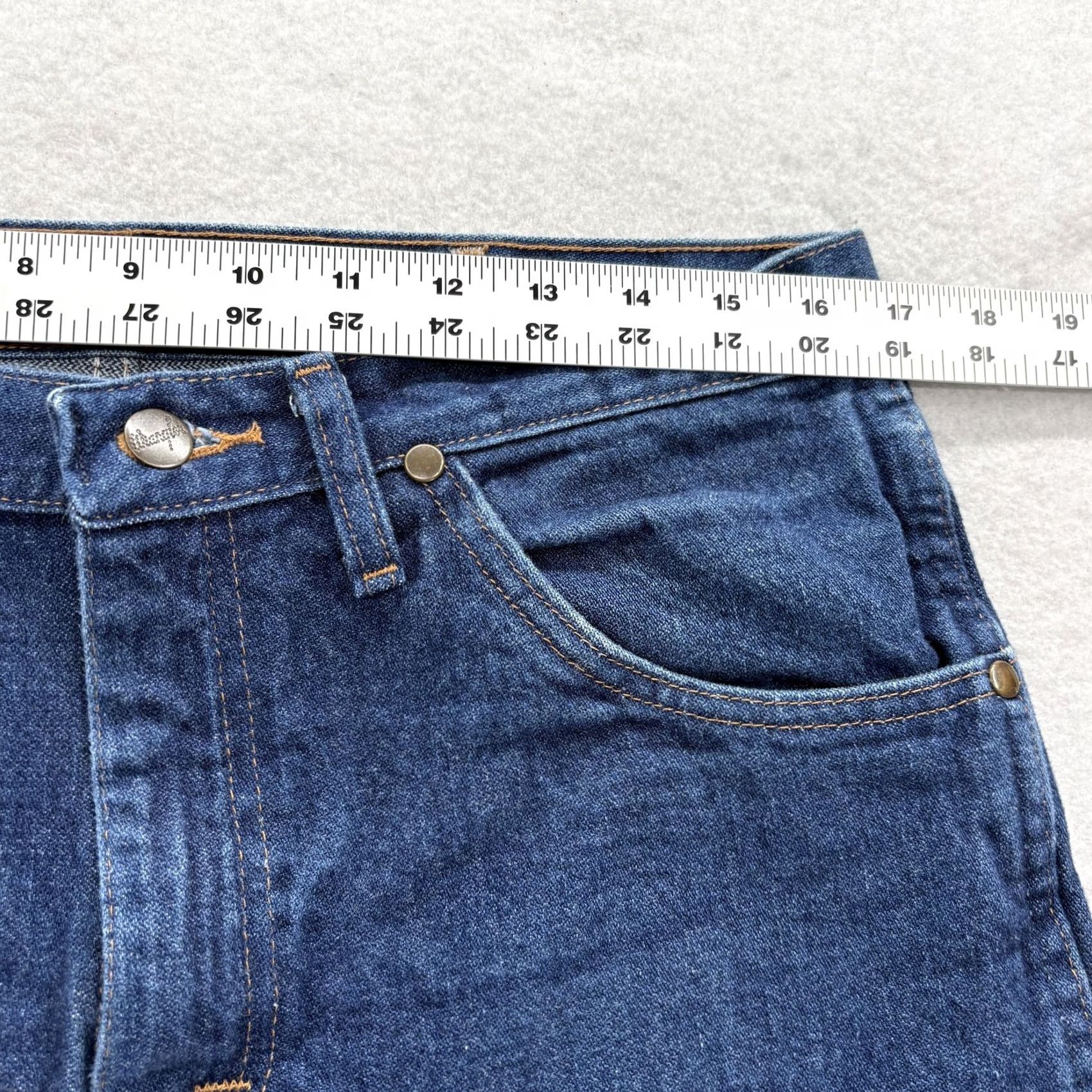 Wrangler Mens Wrangler Cowboy Cut Jeans Slim Straight Denim Dark Wash Blue 34x29 36MWZPD Size US 34 / EU 50 - 5 Thumbnail