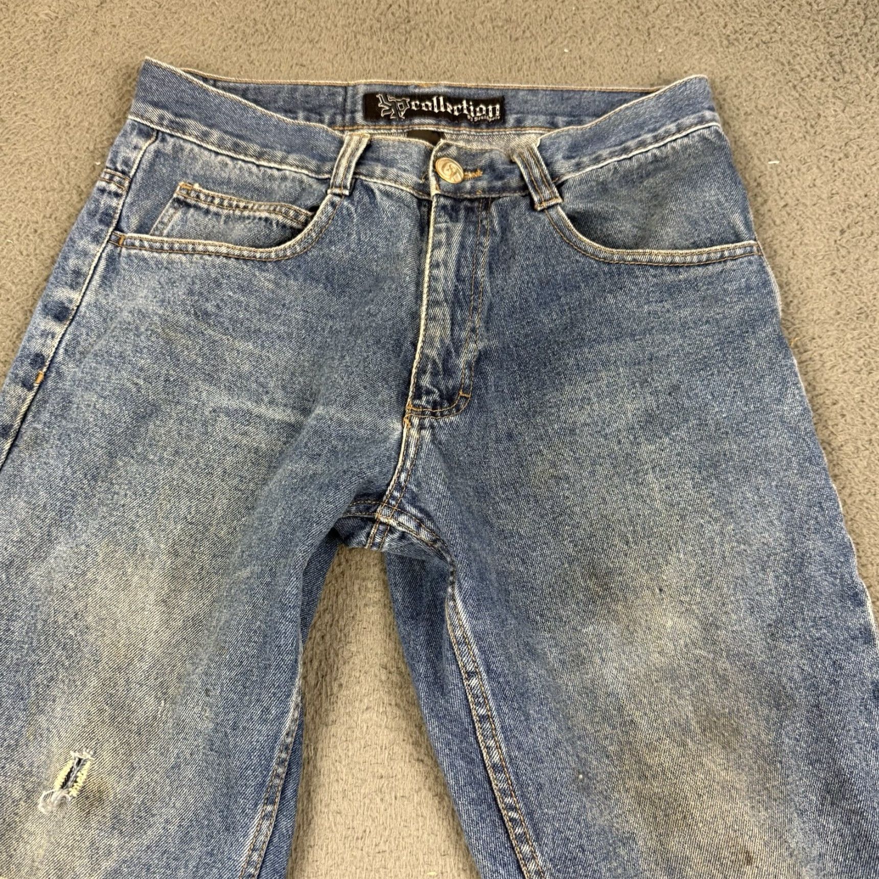 Southpole VINTAGE Southpole Jeans Mens 32 Blue Denim Straight Distressed 30x30 Size US 32 / EU 48 - 4 Thumbnail