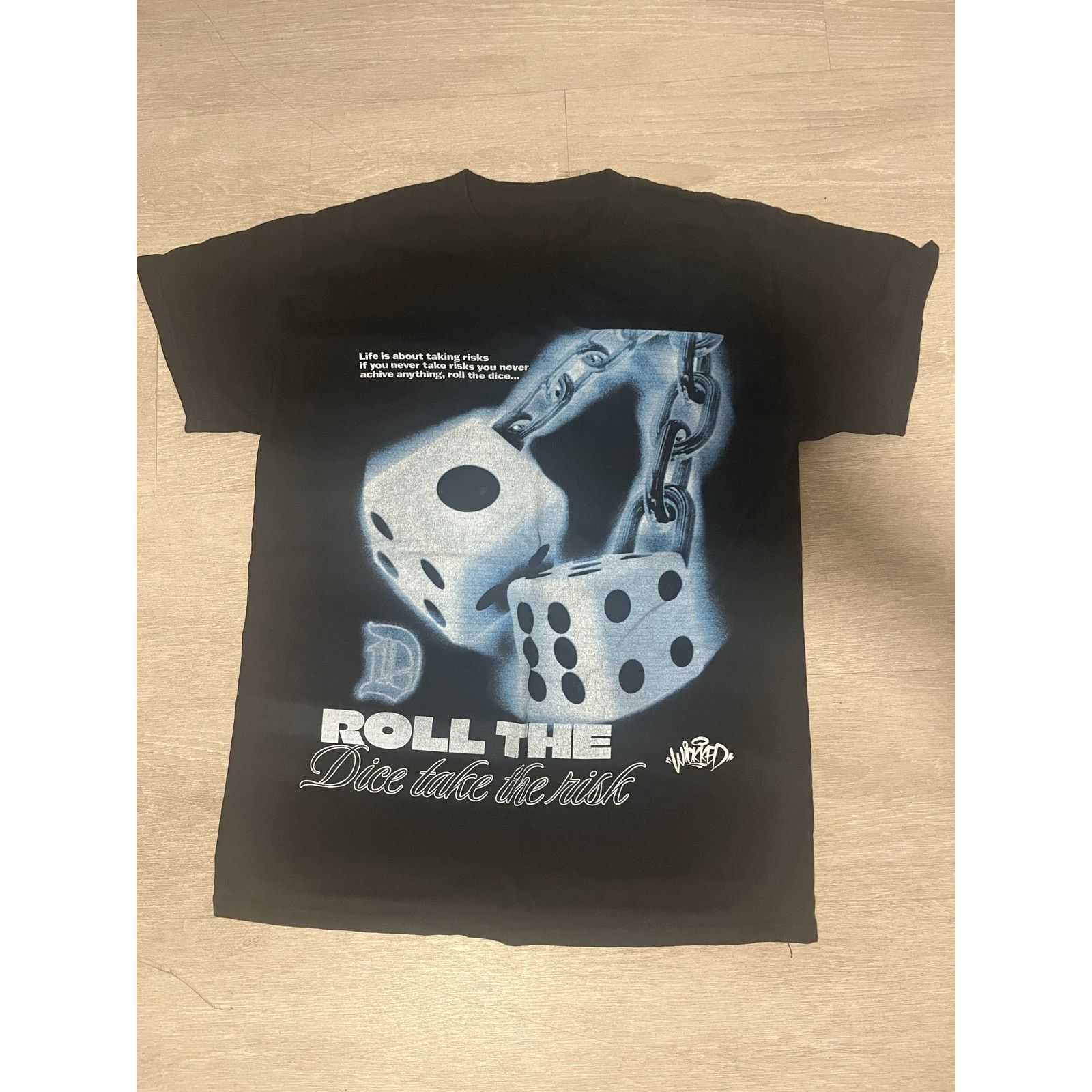 Other Vintage | Roll The Dice Black Graphic Tee Size US M / EU 48-50 / 2 - 1 Thumbnail