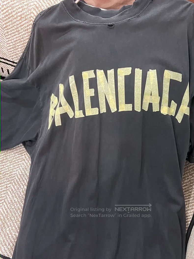 Balenciaga Balenciaga Tape T-Shirt Size US S / EU 44-46 / 1 - 2 Thumbnail