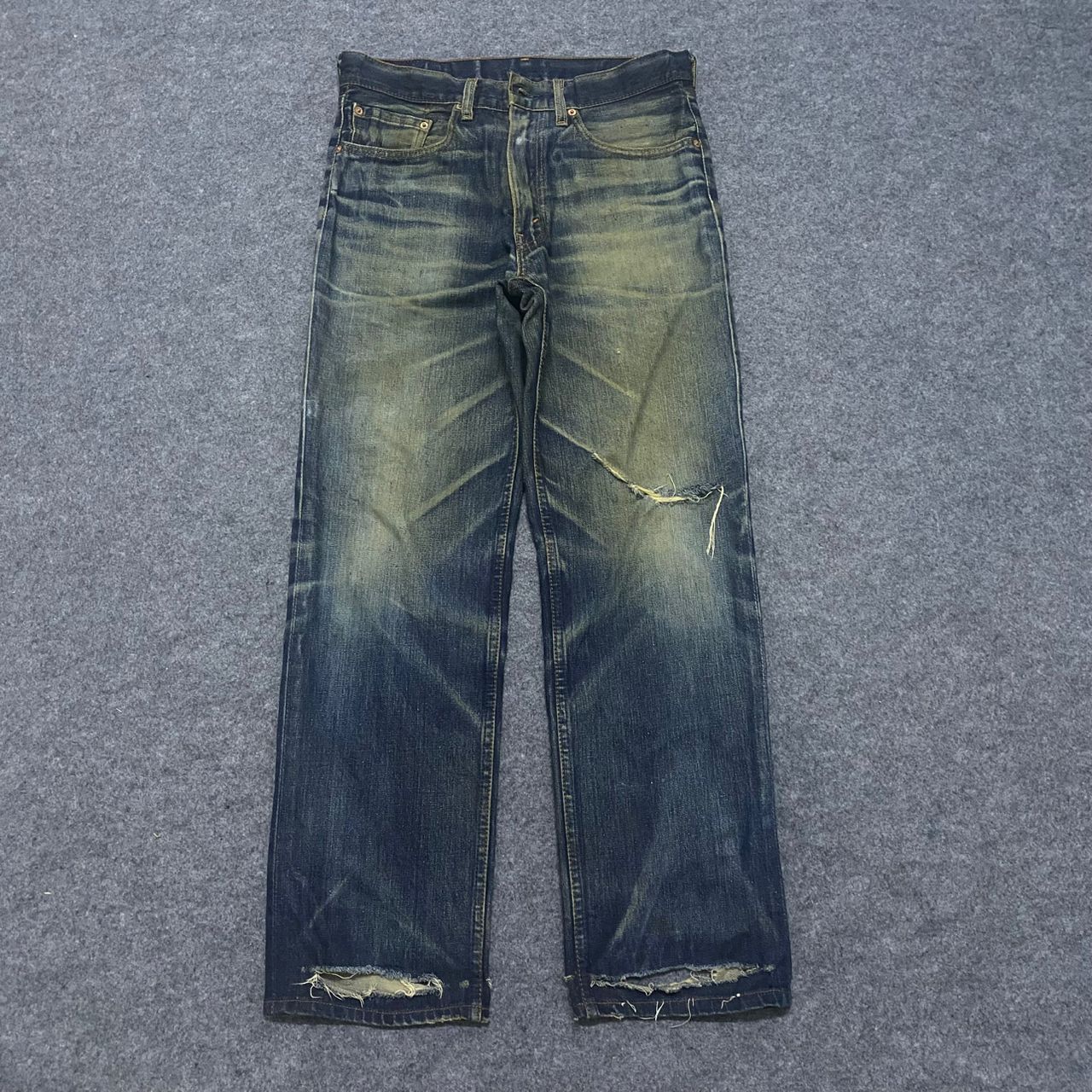 Levi's 💥Best Offer💥Vintage 90s Levis Distressed Kurt Cobain Style Size US 32 / EU 48 - 1 Thumbnail