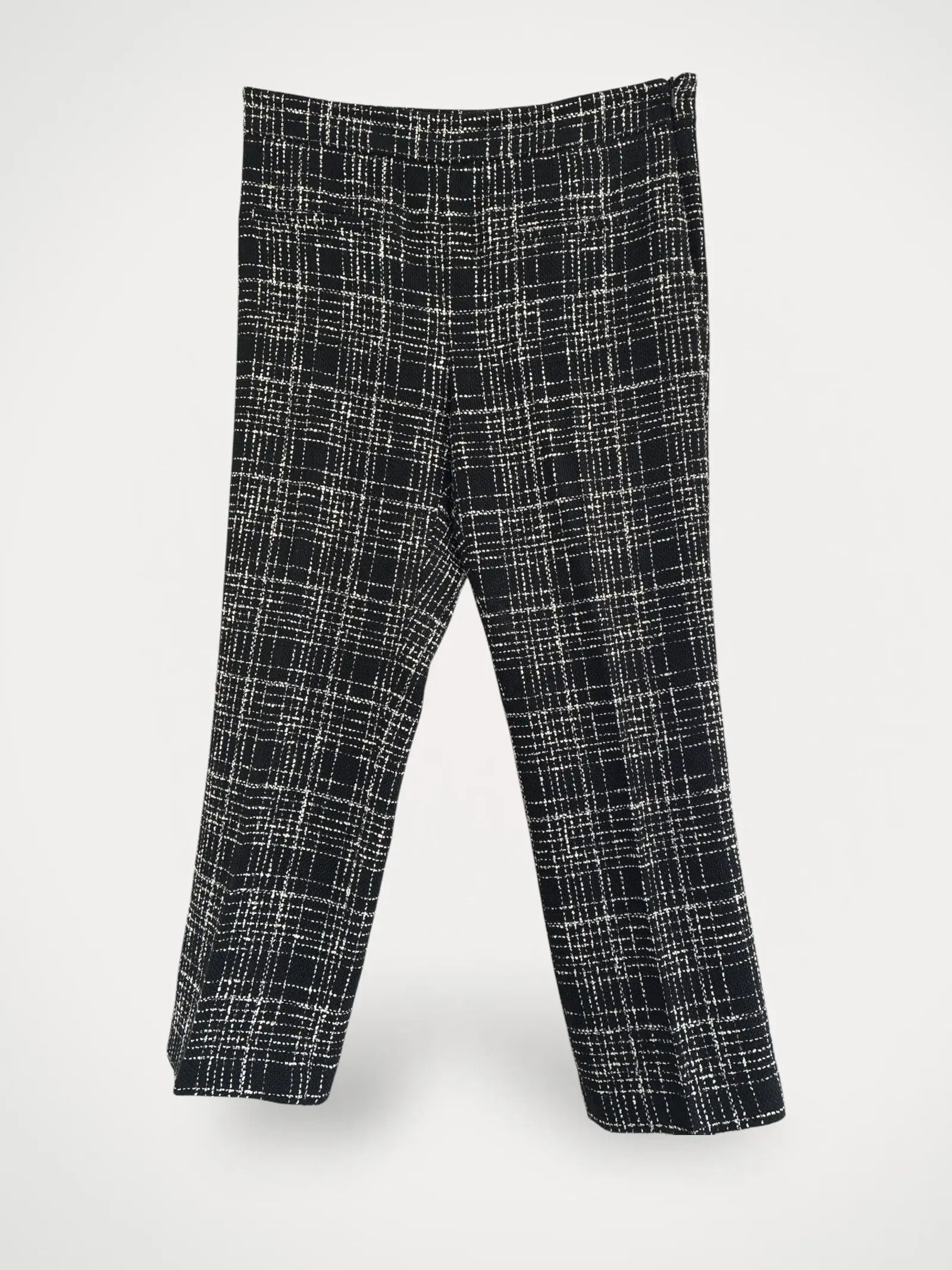 Zara Zara Zara svart vit rutig byxa Pants Size 30" / US 8 / IT 44 - 1 Thumbnail