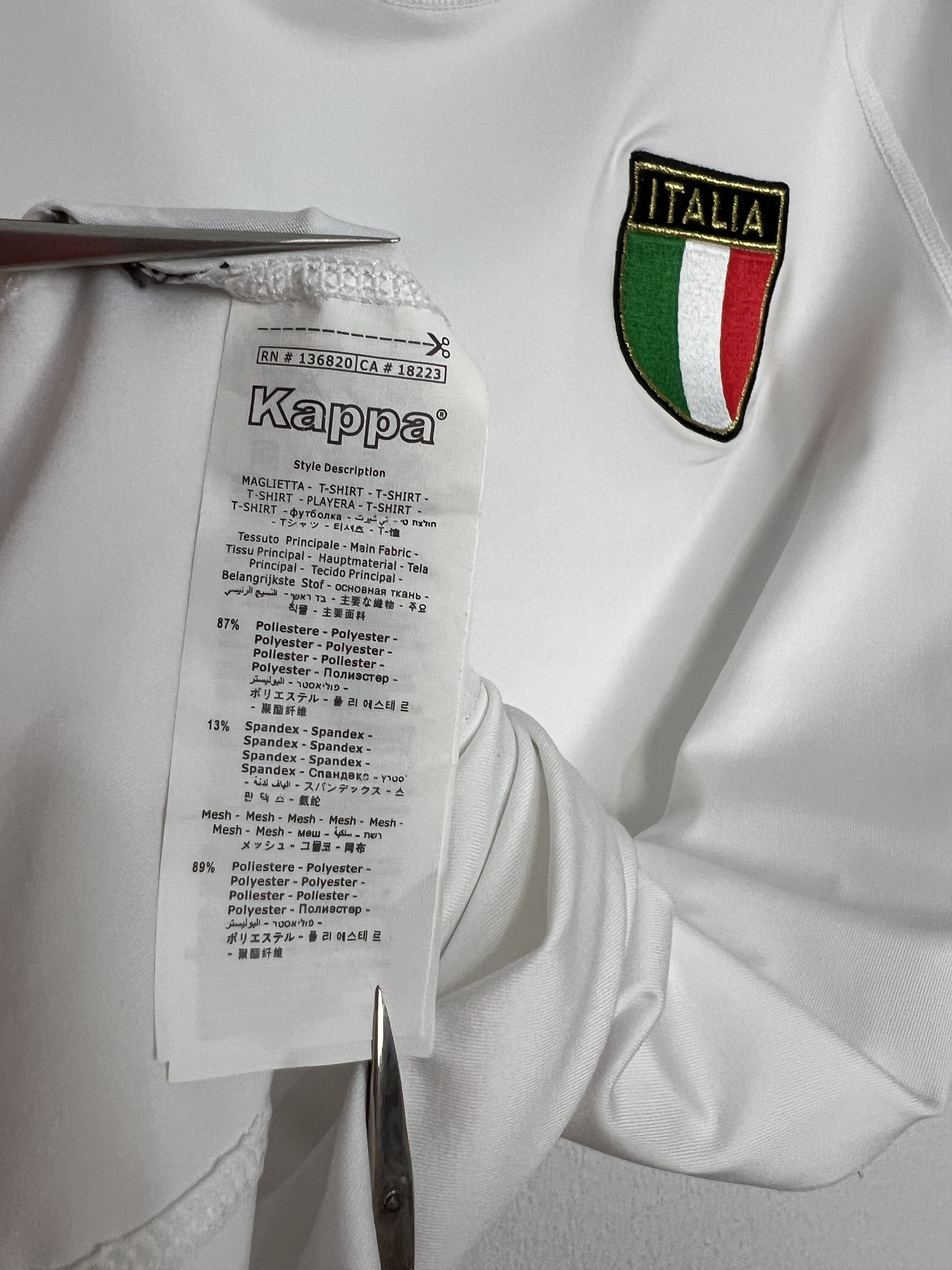 Kappa Italy Away football shirt 2001 Soccer Team Maglia Jersey Size US M / EU 48-50 / 2 - 9 Thumbnail