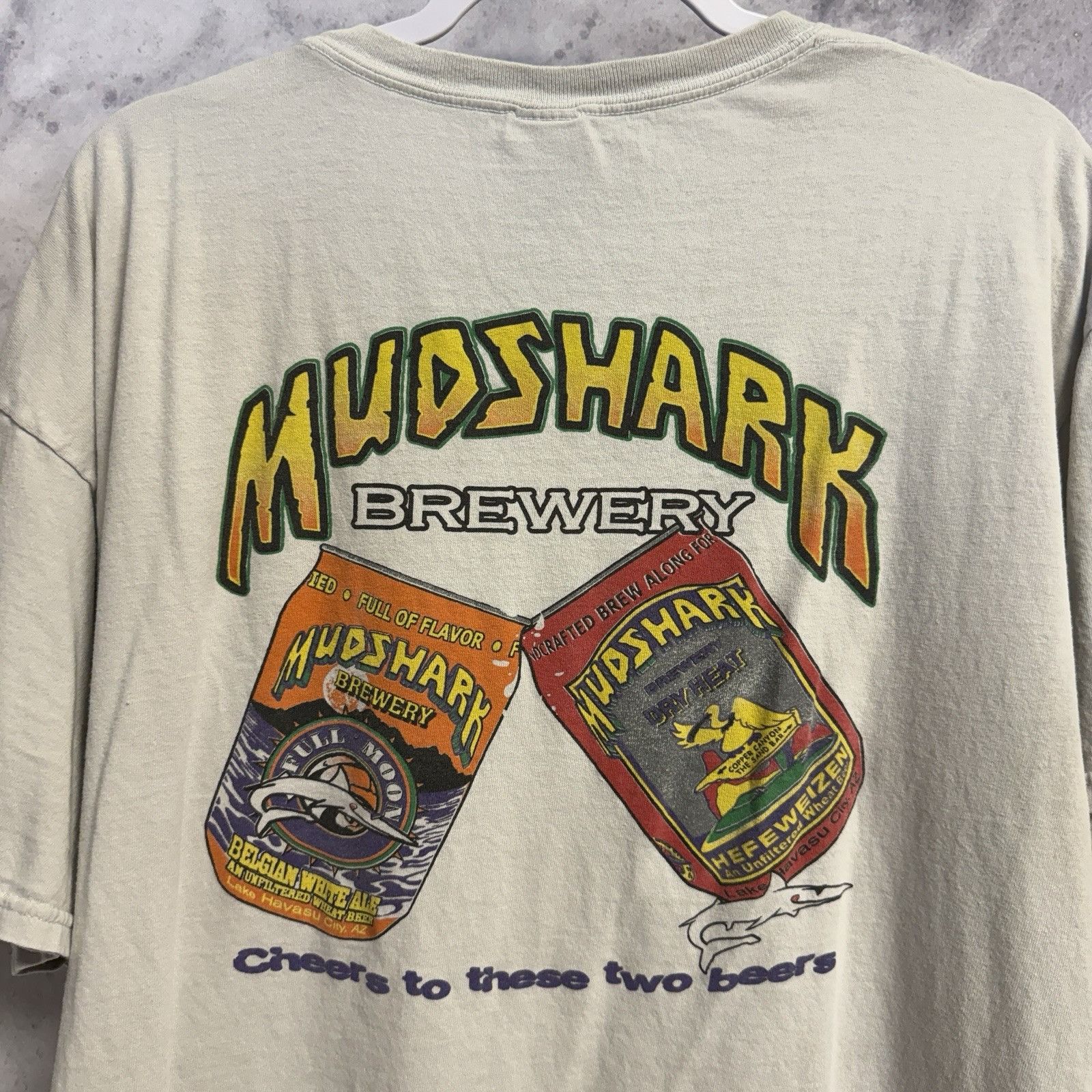 Vintage Vintage MudShark Brewery T Shirt Mens XL Y2K Short Sleeve Size US XL / EU 56 / 4 - 1 Thumbnail