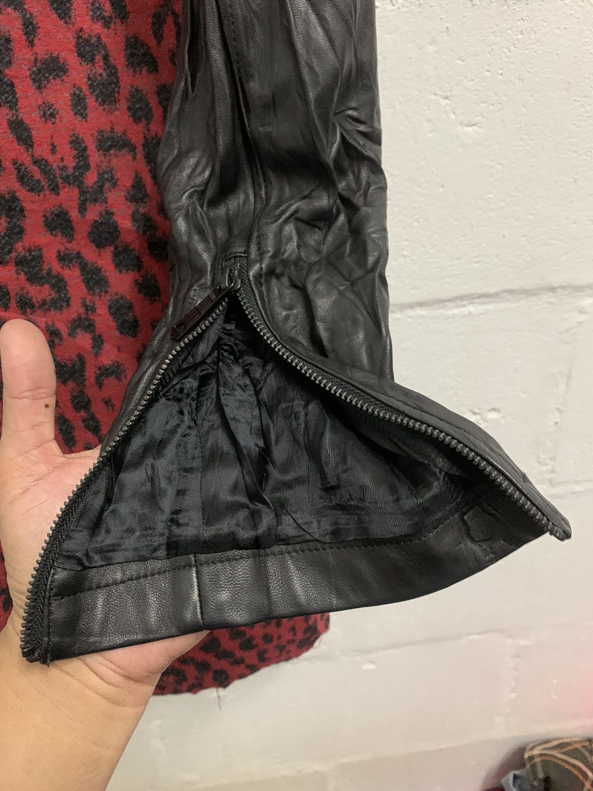 Diesel Diesel Coat Wool Blend Cheetah Contrast Leather Sleeve Size XS / US 0-2 / IT 36-38 - 18 Thumbnail