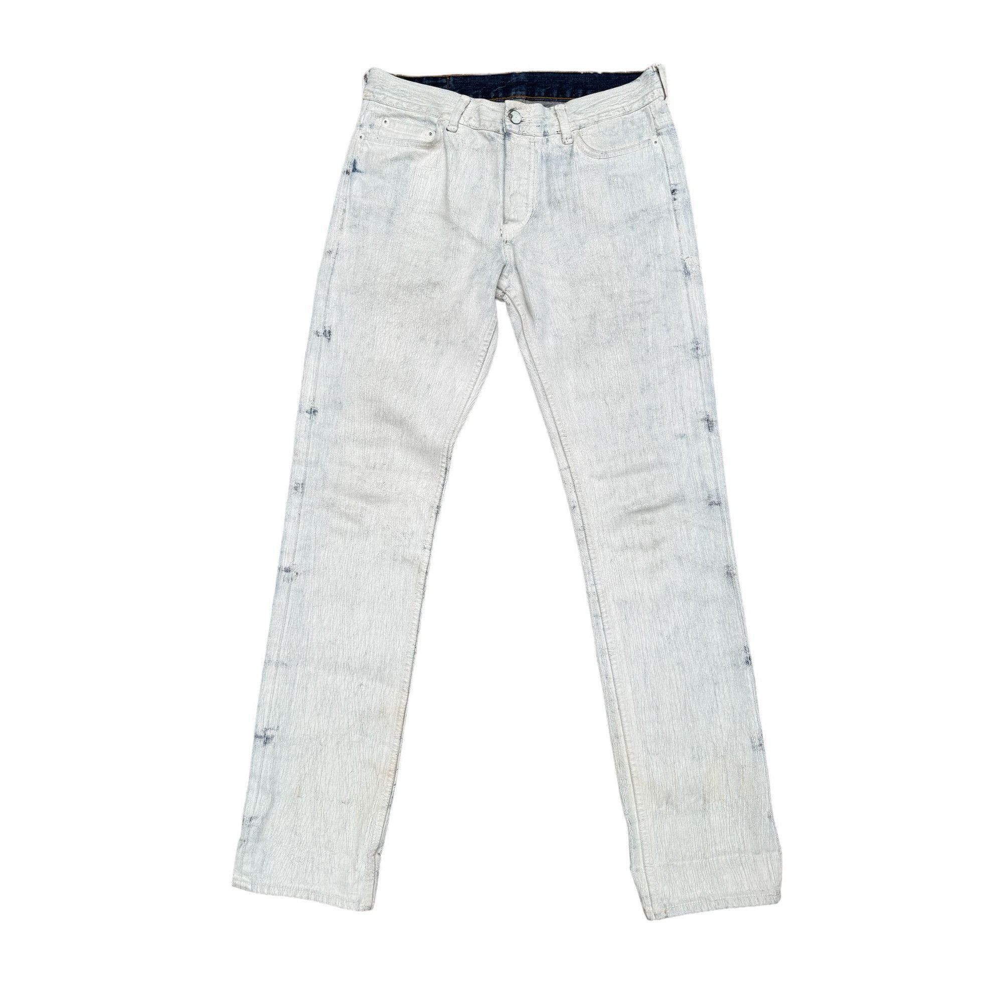Maison Margiela Painted White Pants Size US 29 - 1 Thumbnail