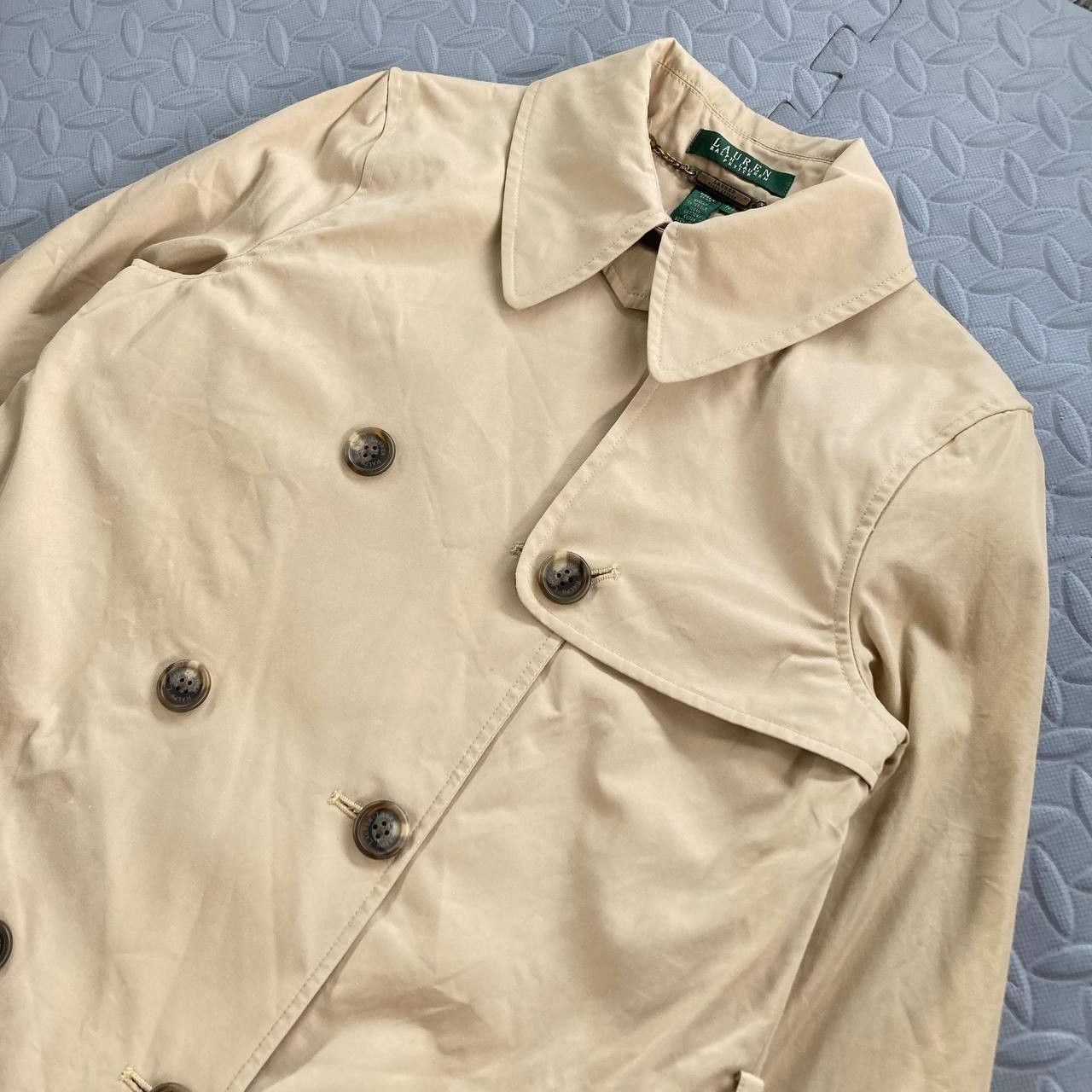 Lauren Ralph Lauren Double-Breasted Short Trench Coat Size S / US 4 / IT 40 - 8 Thumbnail